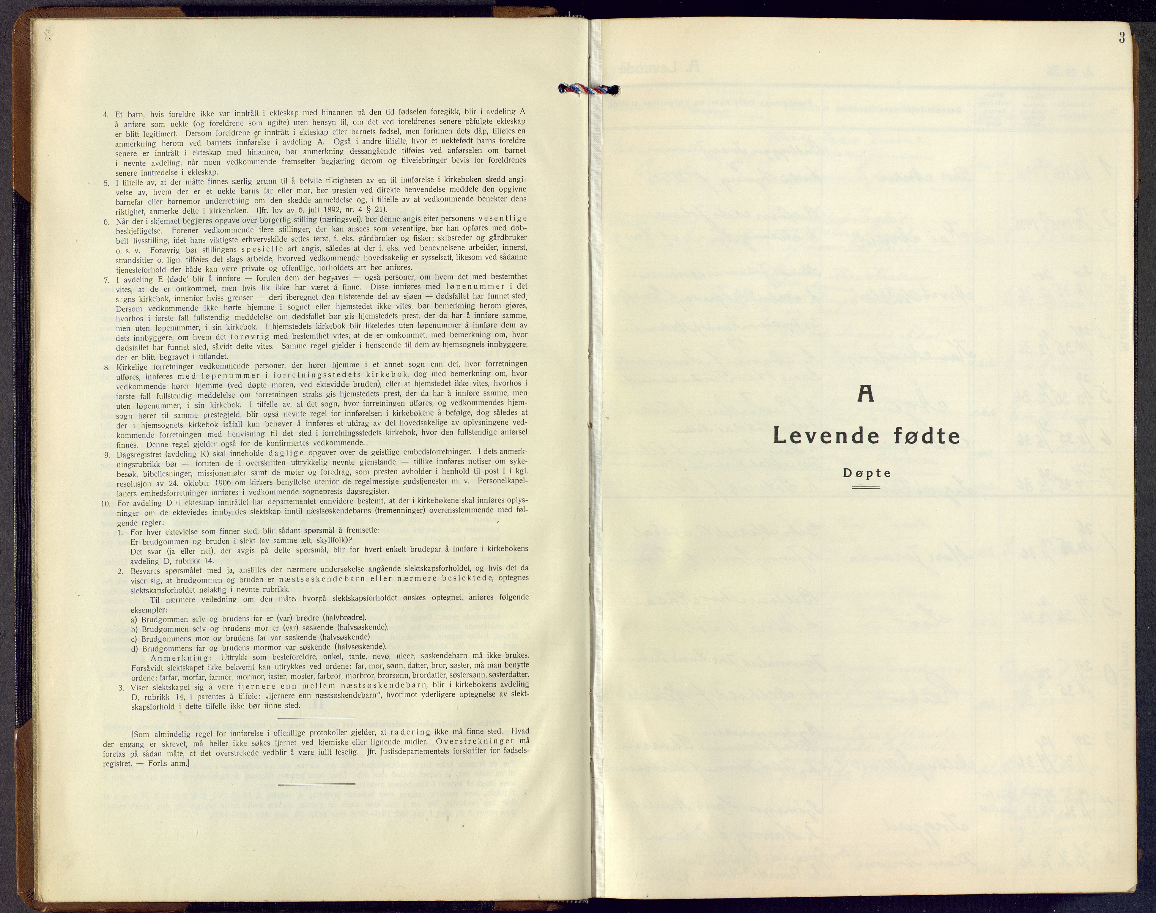 Bamble kirkebøker, SAKO/A-253/G/Ga/L0012: Klokkerbok nr. I 12, 1936-1951, s. 3