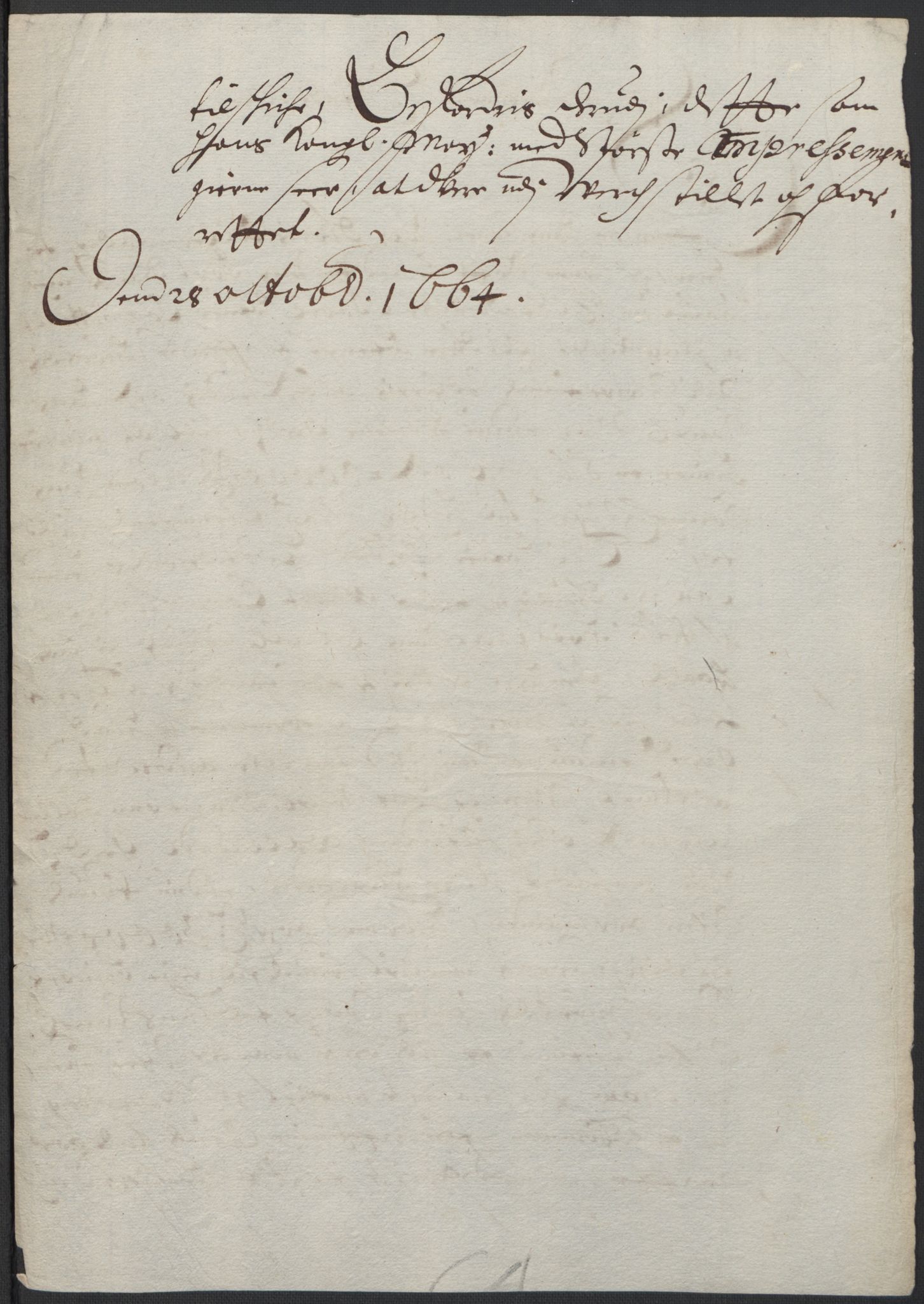 Rentekammeret inntil 1814, Realistisk ordnet avdeling, AV/RA-EA-4070/L/L0001/0005: Rentekammerdokumentene vedrørende Landkommissariatet, Landkommisjonen og skattene i Norge. Landkommissarienes relasjoner: / Dokumenter angående Landkommissariatet og skattene i Norge, 1664-1676