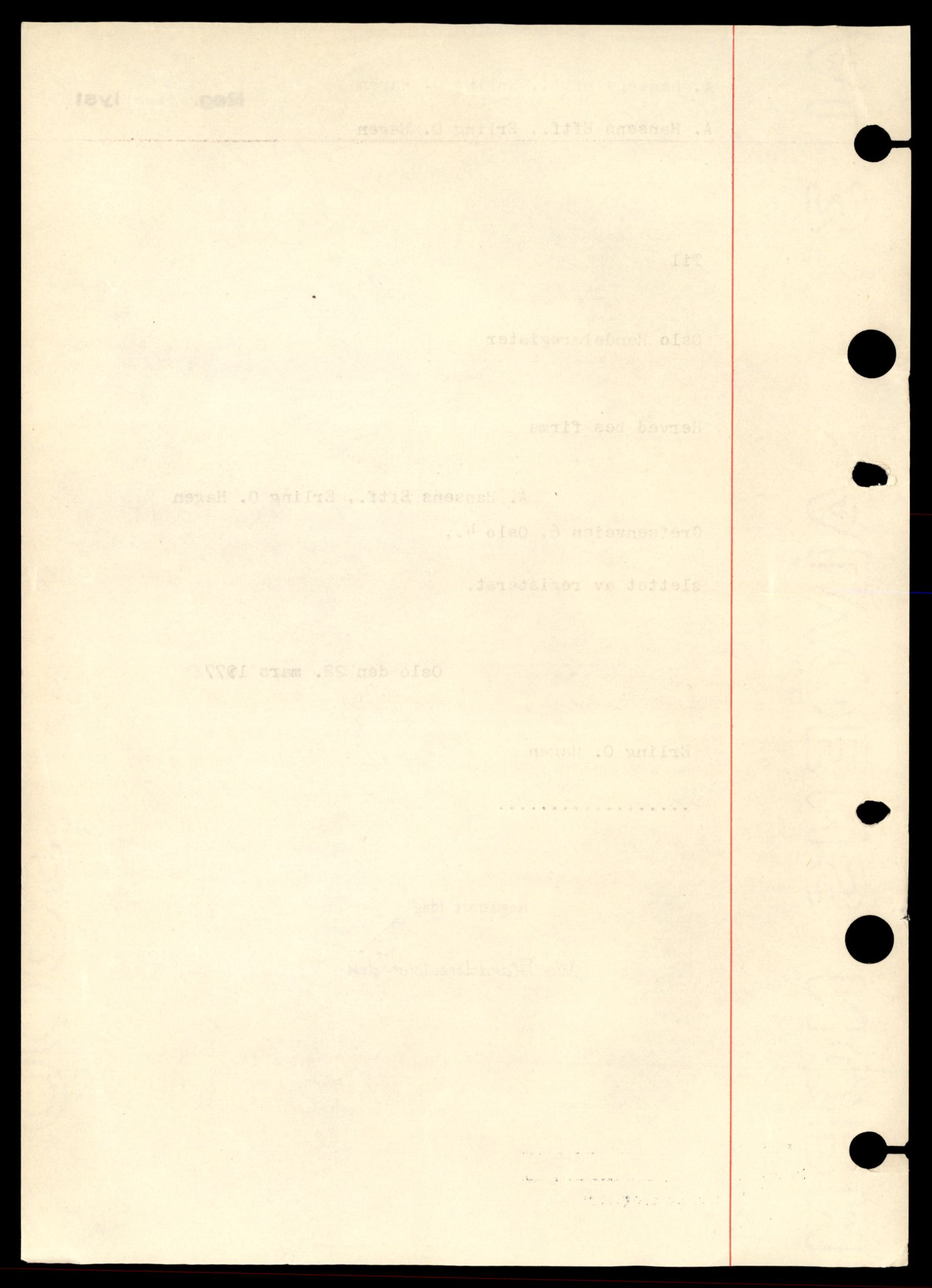 Oslo byfogd, Handelsregisteret, AV/SAT-A-10867/G/Gb/Gbb/L0021: Registreringsmeldinger, A-D, 1977, s. 4