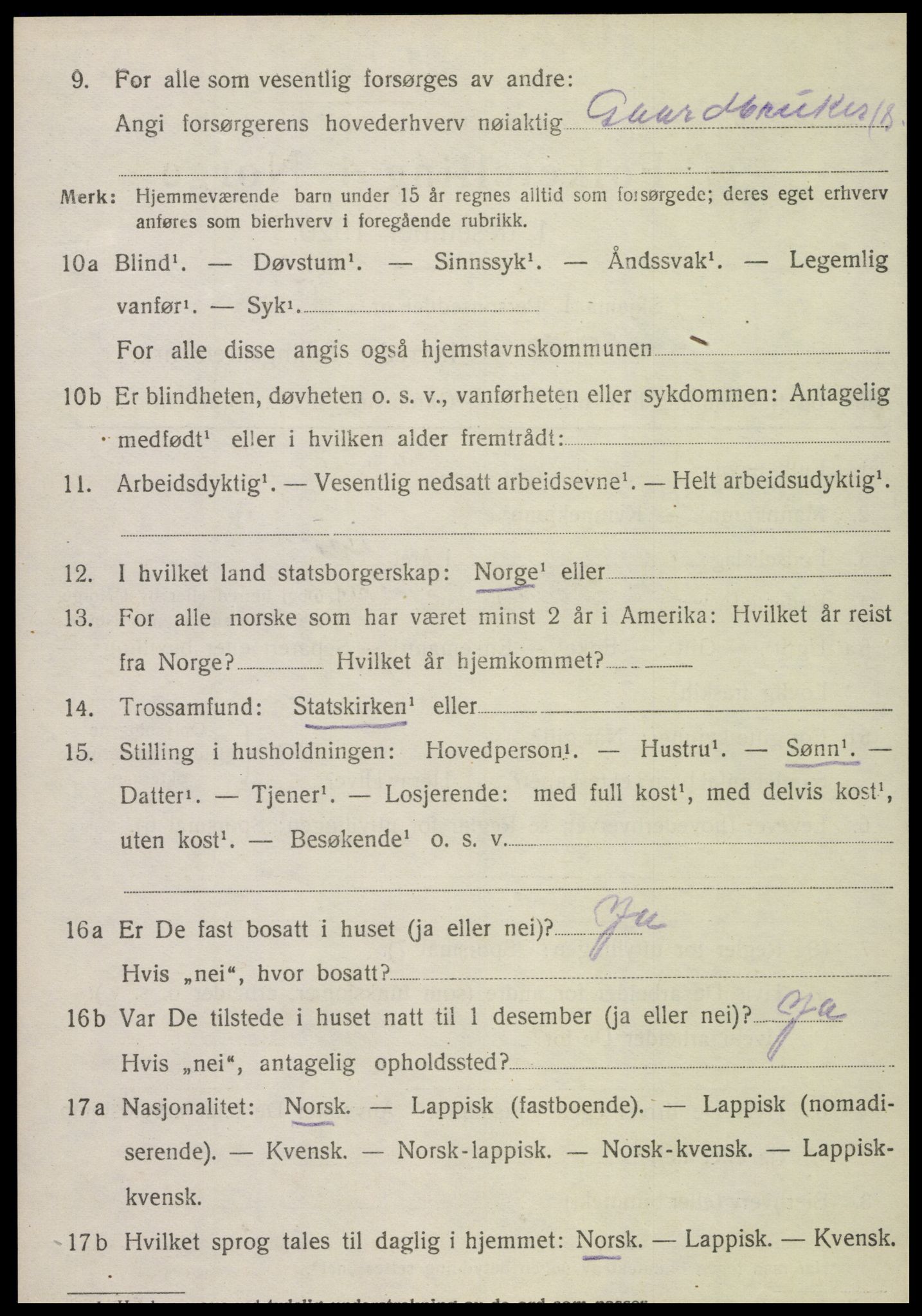SAT, Folketelling 1920 for 1718 Leksvik herred, 1920, s. 5223