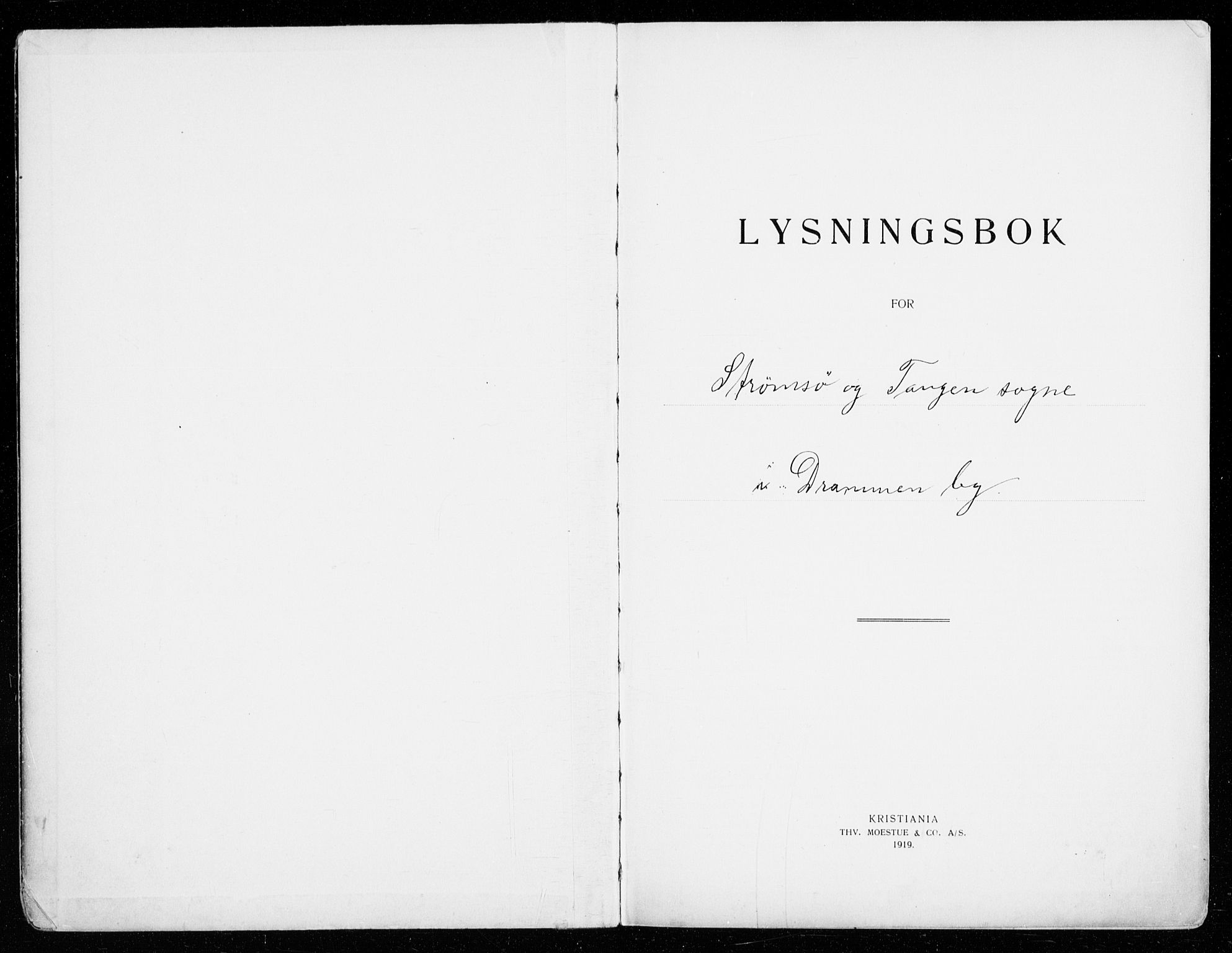 Strømsø kirkebøker, AV/SAKO-A-246/H/Ha/L0019: Lysningsprotokoll nr. 19, 1932-1941