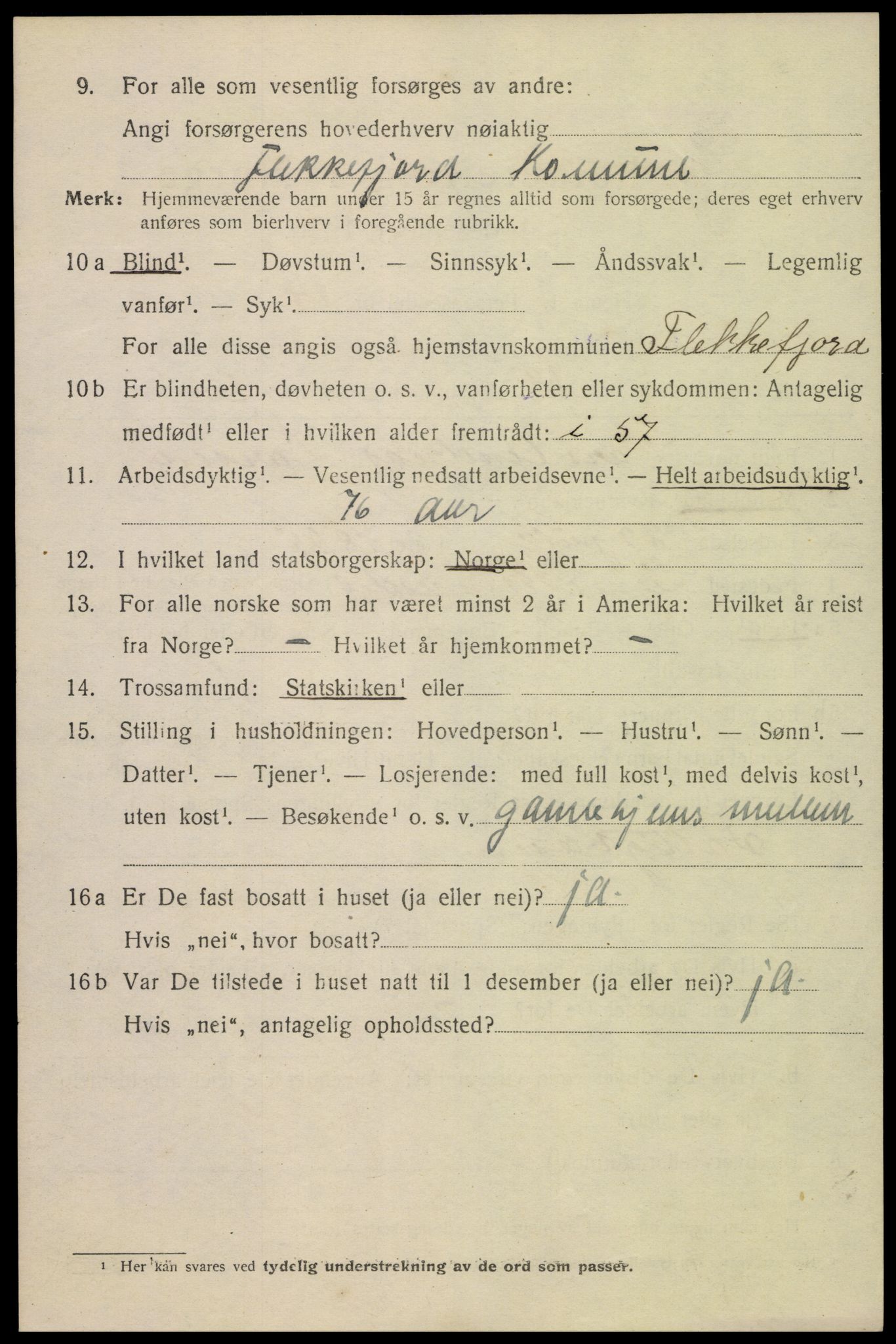 SAK, Folketelling 1920 for 1004 Flekkefjord kjøpstad, 1920, s. 2023