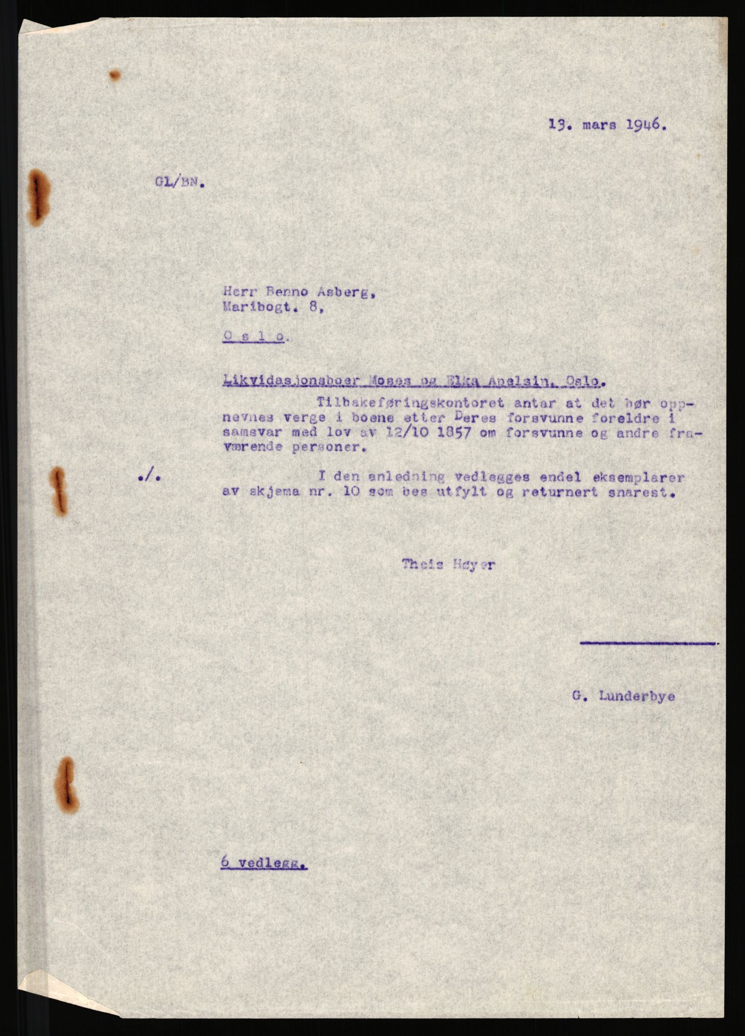 Justisdepartementet, Tilbakeføringskontoret for inndratte formuer, AV/RA-S-1564/H/Hc/Hcc/L0917: --, 1945-1947, s. 488