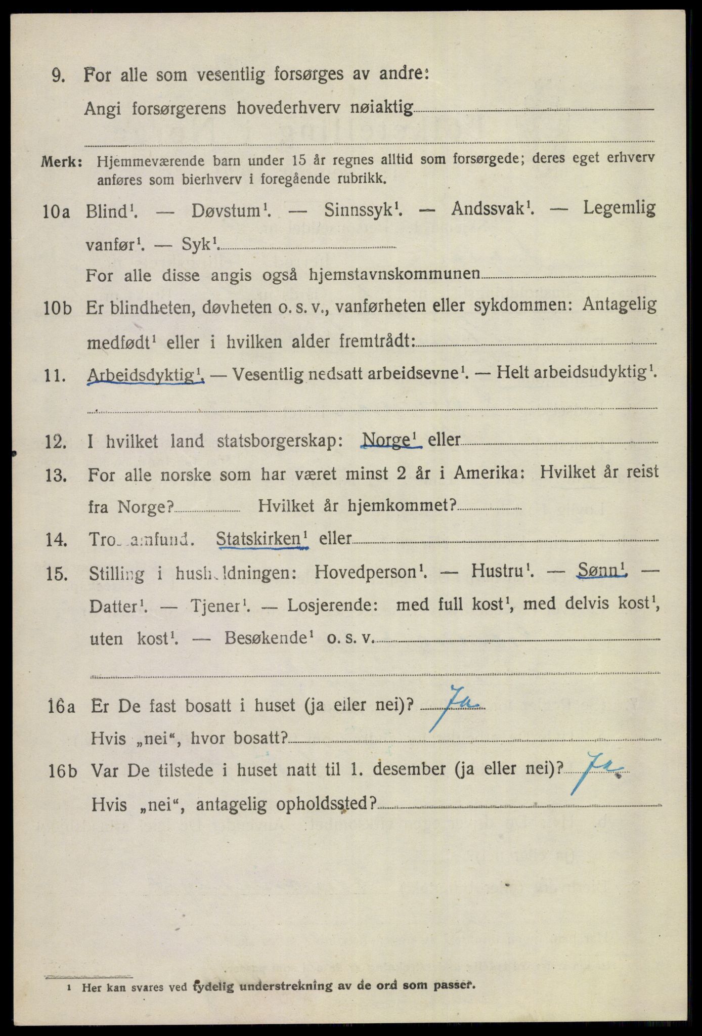 SAKO, Folketelling 1920 for 0621 Sigdal herred, 1920, s. 2991