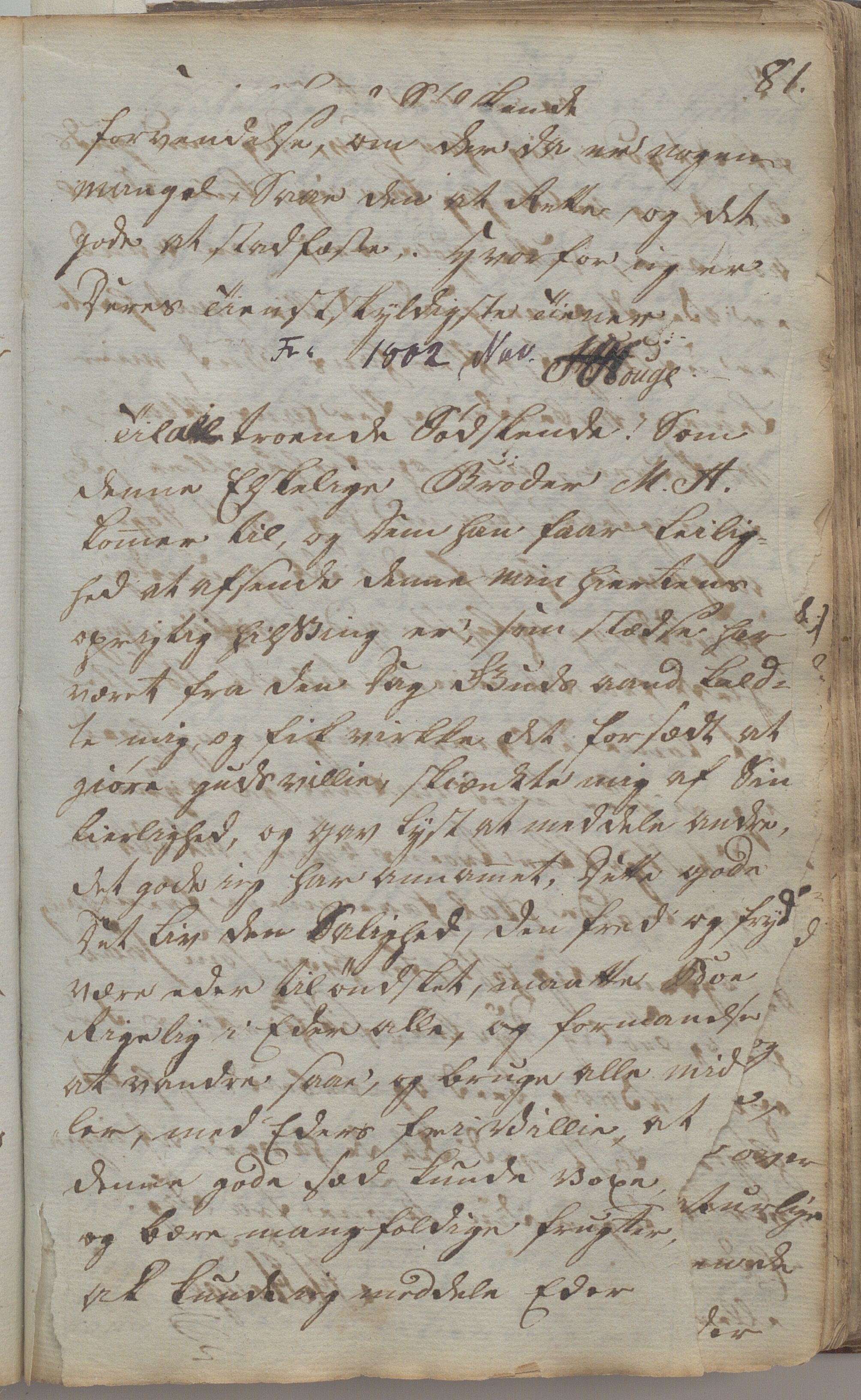 Heggtveitsamlingen, TMF/A-1007/H/L0047/0007: Kopibøker, brev etc.  / "Kopsland", 1800-1850, s. 81