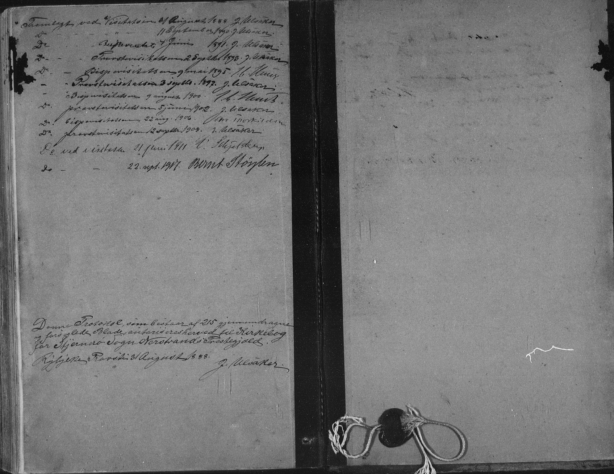 Nedstrand sokneprestkontor, AV/SAST-A-101841/01/IV: Ministerialbok nr. A 13, 1887-1915