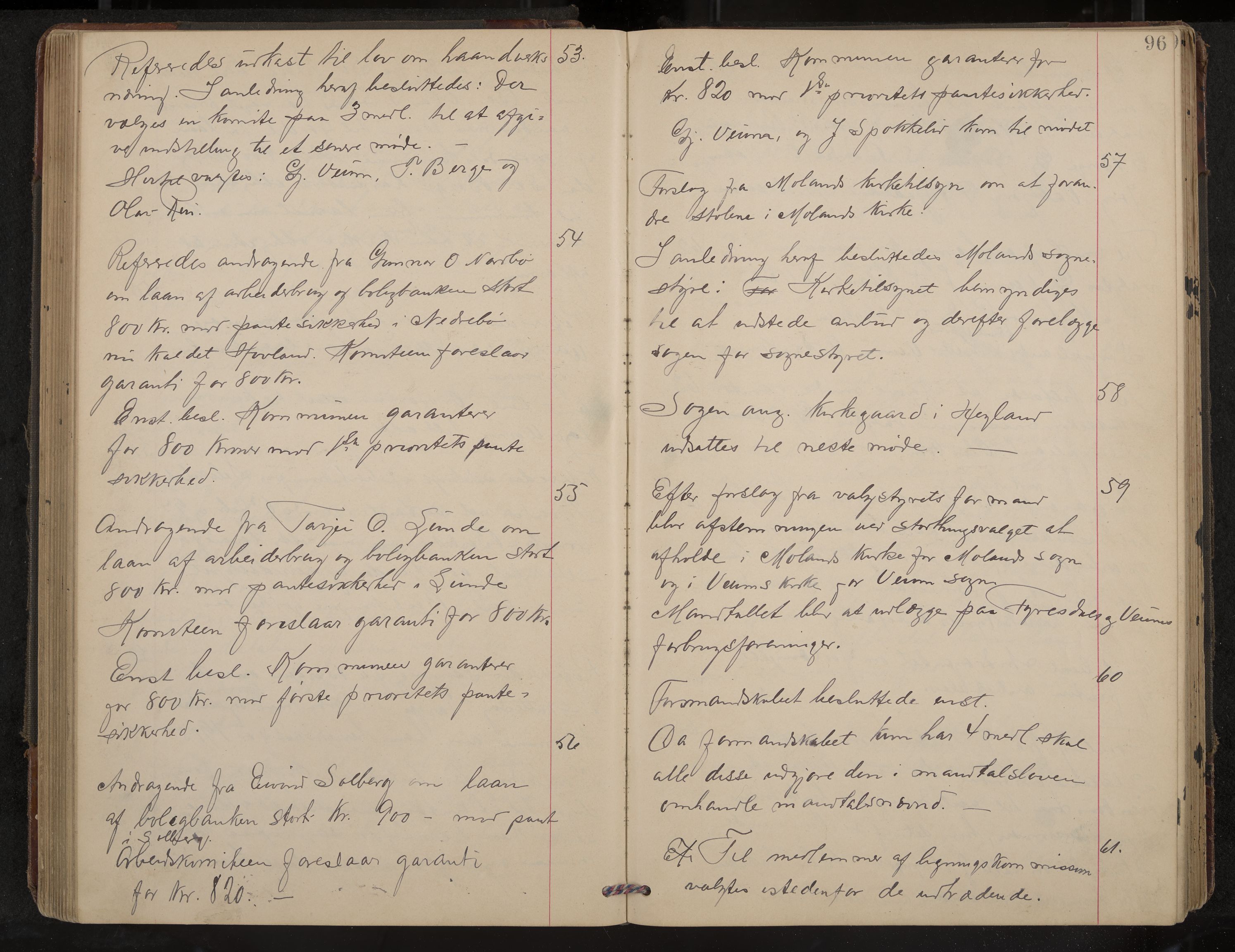 Fyresdal formannskap og sentraladministrasjon, IKAK/0831021-1/Aa/L0004: Møtebok, 1903-1911, s. 96