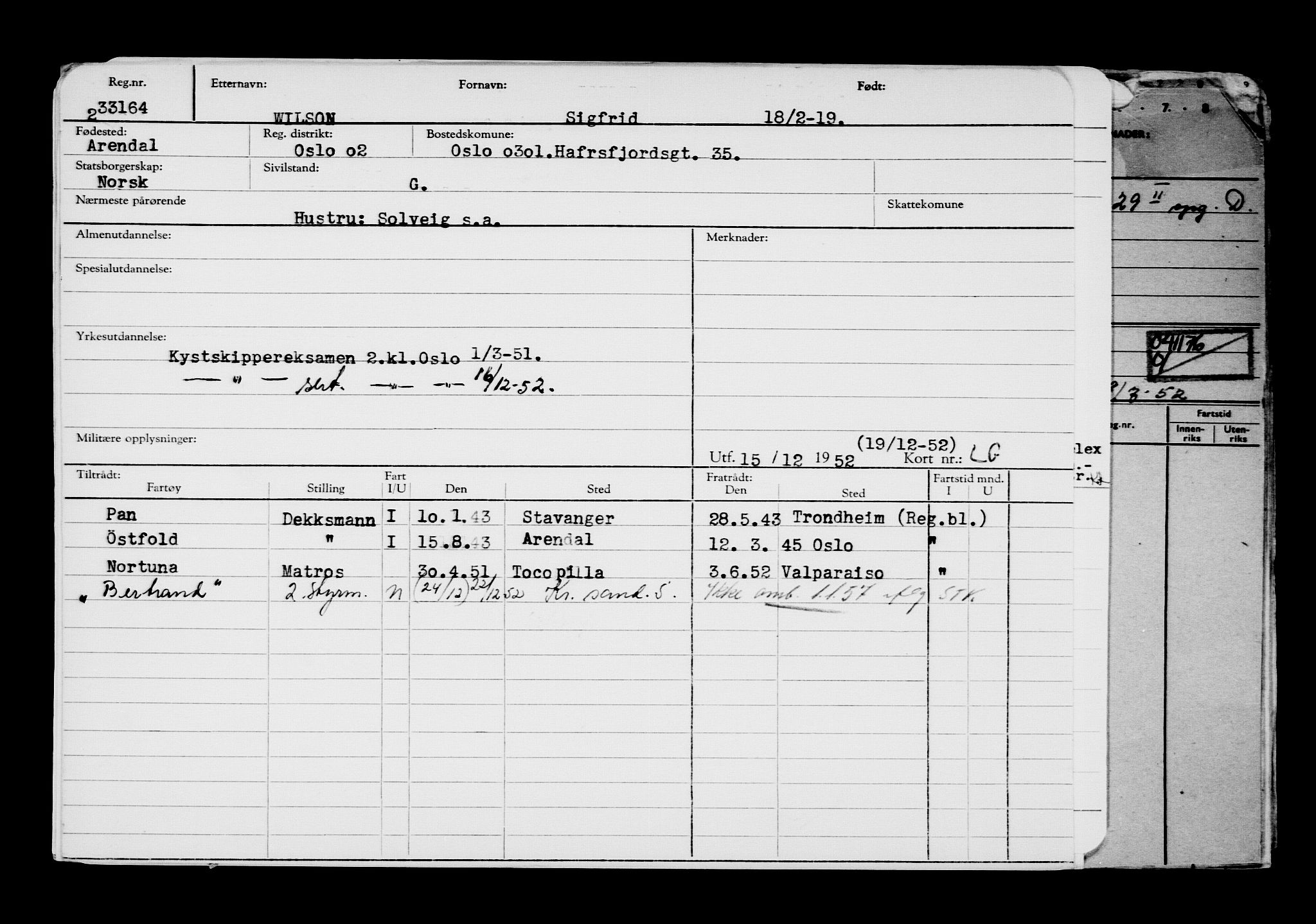 Direktoratet for sjømenn, AV/RA-S-3545/G/Gb/L0166: Hovedkort, 1919, s. 388