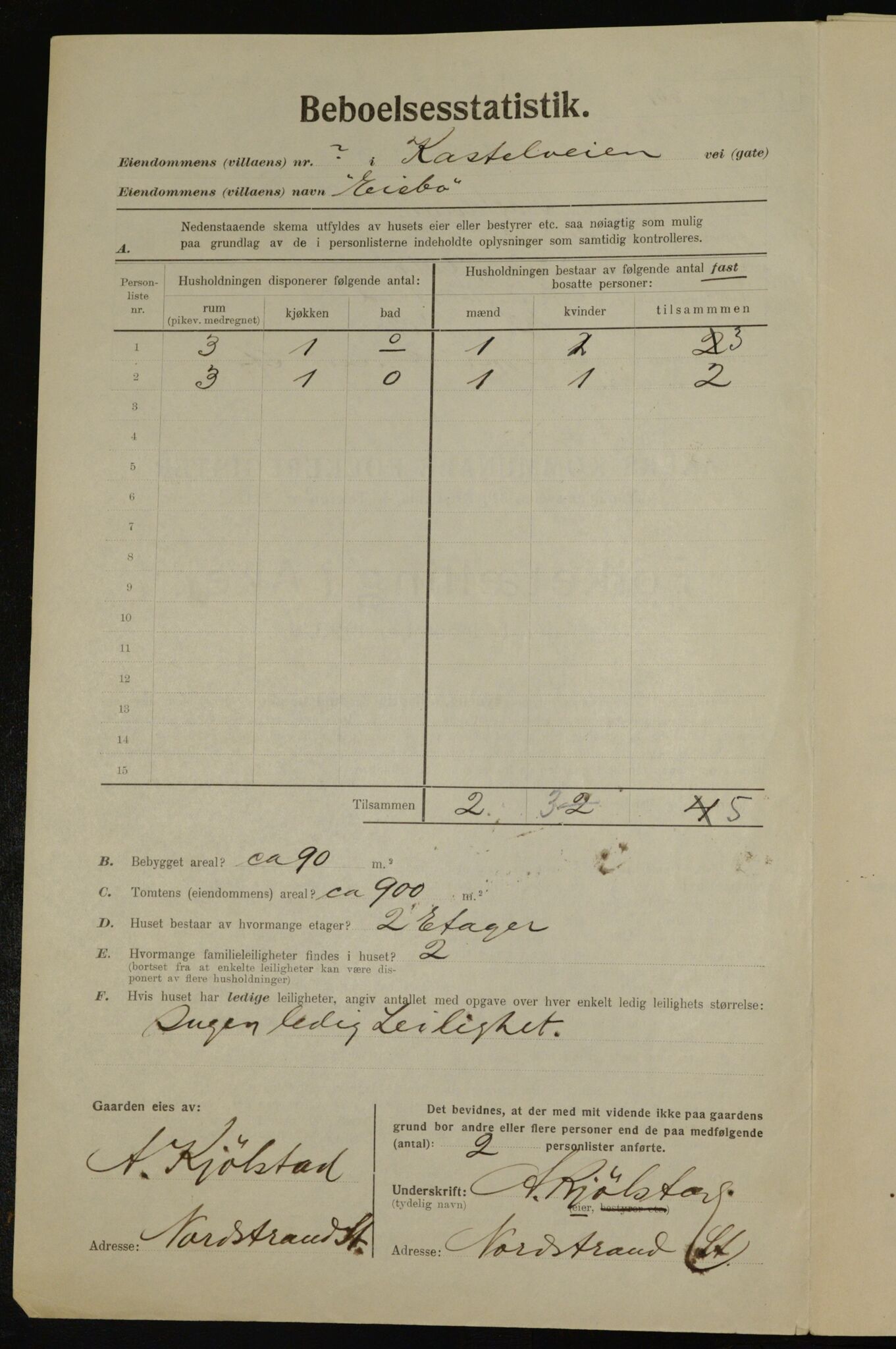 , Kommunal folketelling 1.12.1923 for Aker, 1923, s. 39988