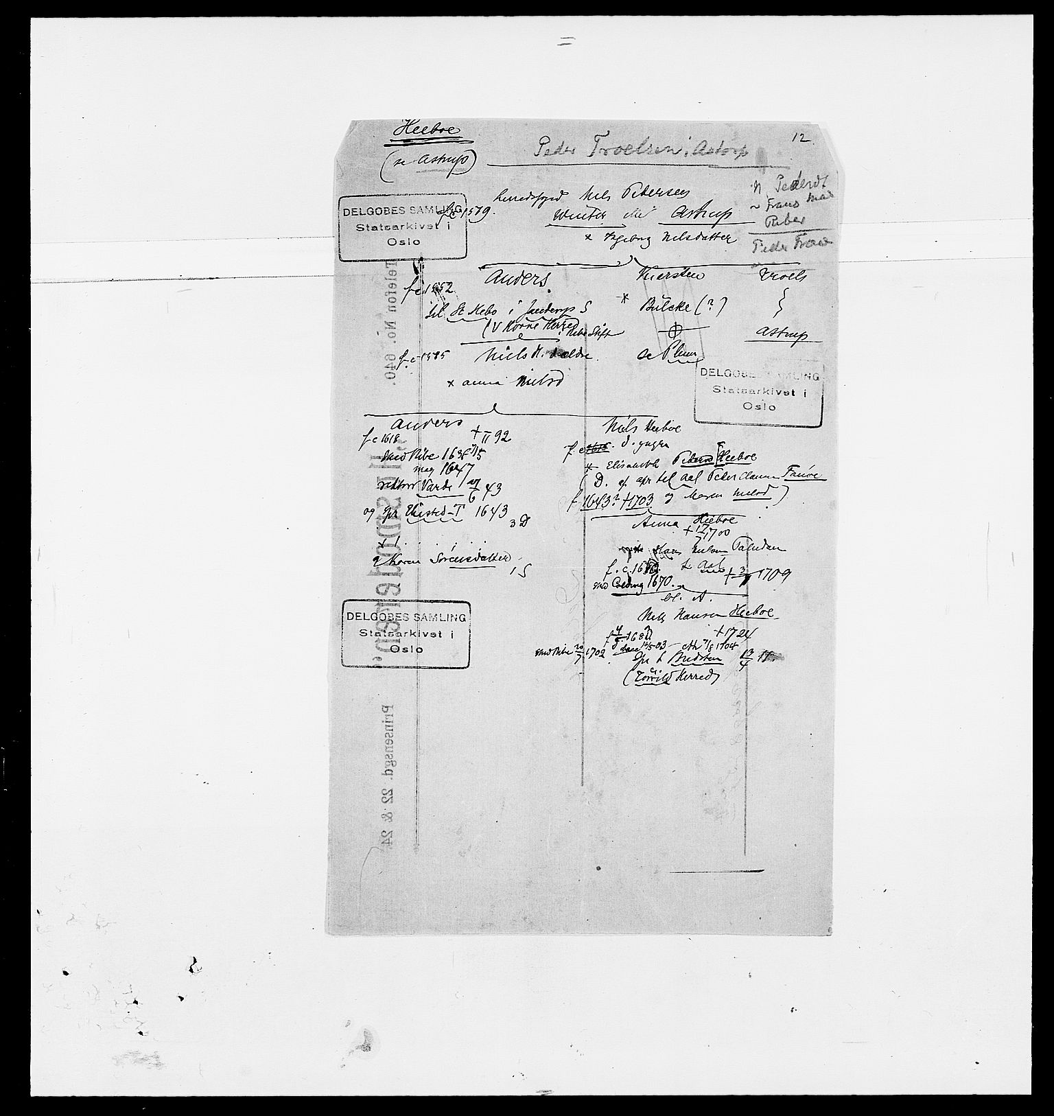 Delgobe, Charles Antoine - samling, AV/SAO-PAO-0038/D/Da/L0002: Anker, Ancher - Bauner, s. 545