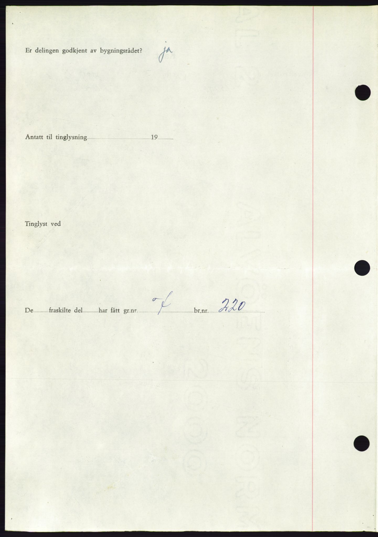 Søre Sunnmøre sorenskriveri, AV/SAT-A-4122/1/2/2C/L0090: Pantebok nr. 16A, 1951-1951, Dagboknr: 1789/1951