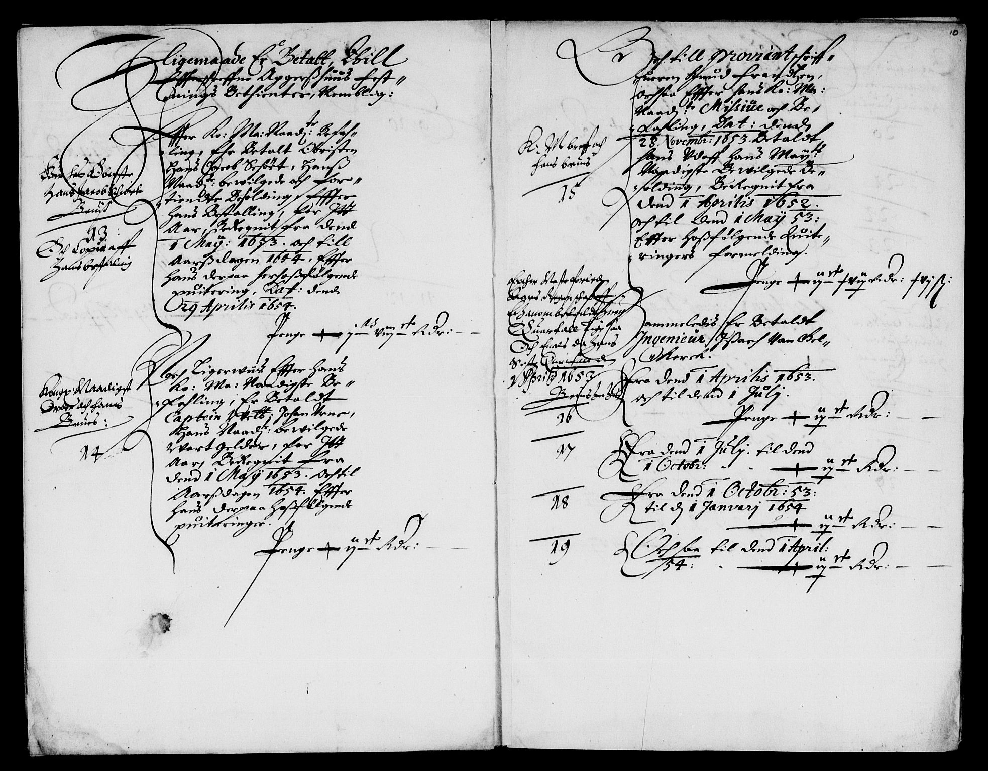 Rentekammeret inntil 1814, Reviderte regnskaper, Lensregnskaper, AV/RA-EA-5023/R/Rb/Rba/L0218: Akershus len, 1653-1654