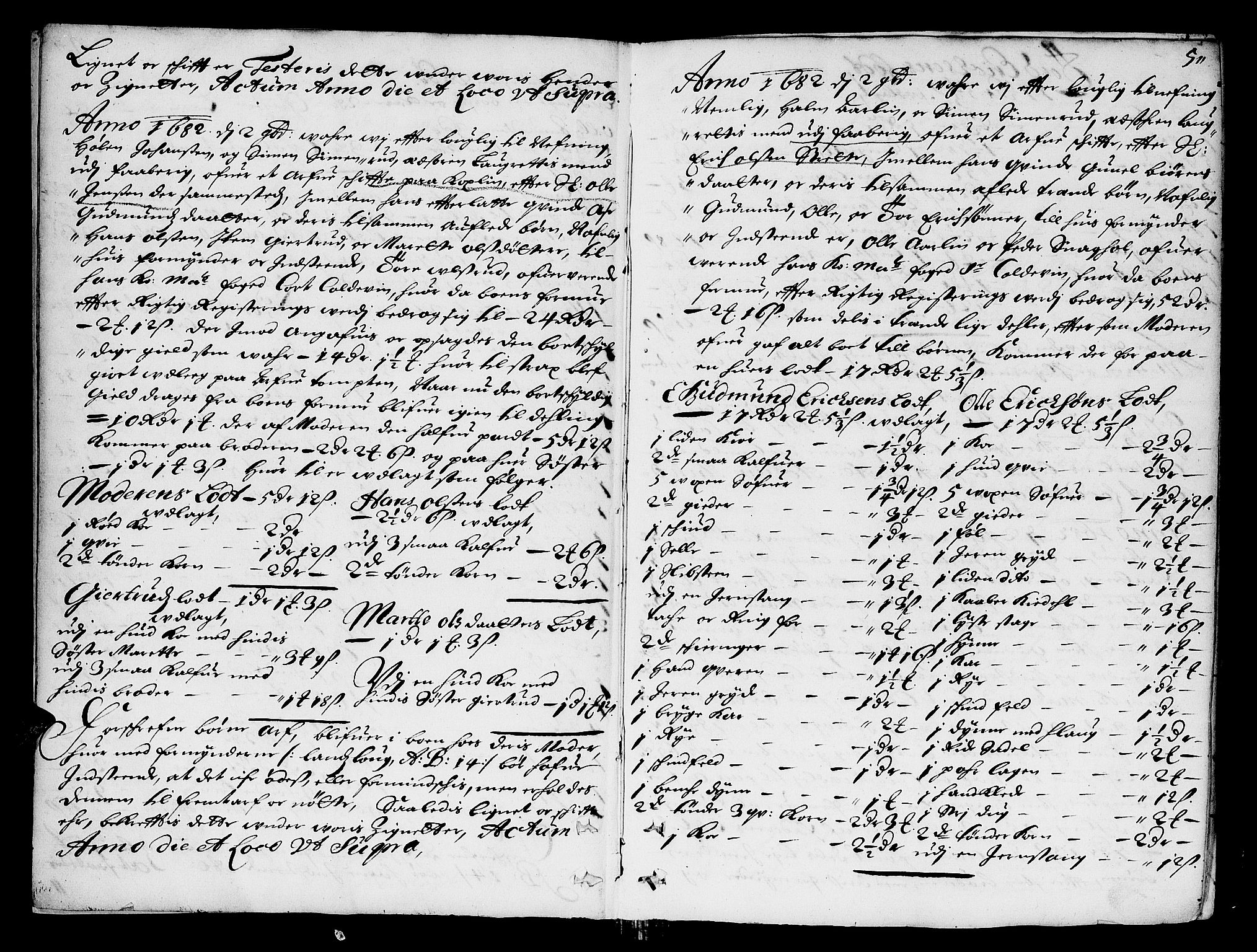 Sorenskriverier i Gudbrandsdalen, AV/SAH-TING-036/J/Ja/Jab/L0001: Skifteprotokoll - Sør-Gudbrandsdal, 1682-1721, s. 4b-5a