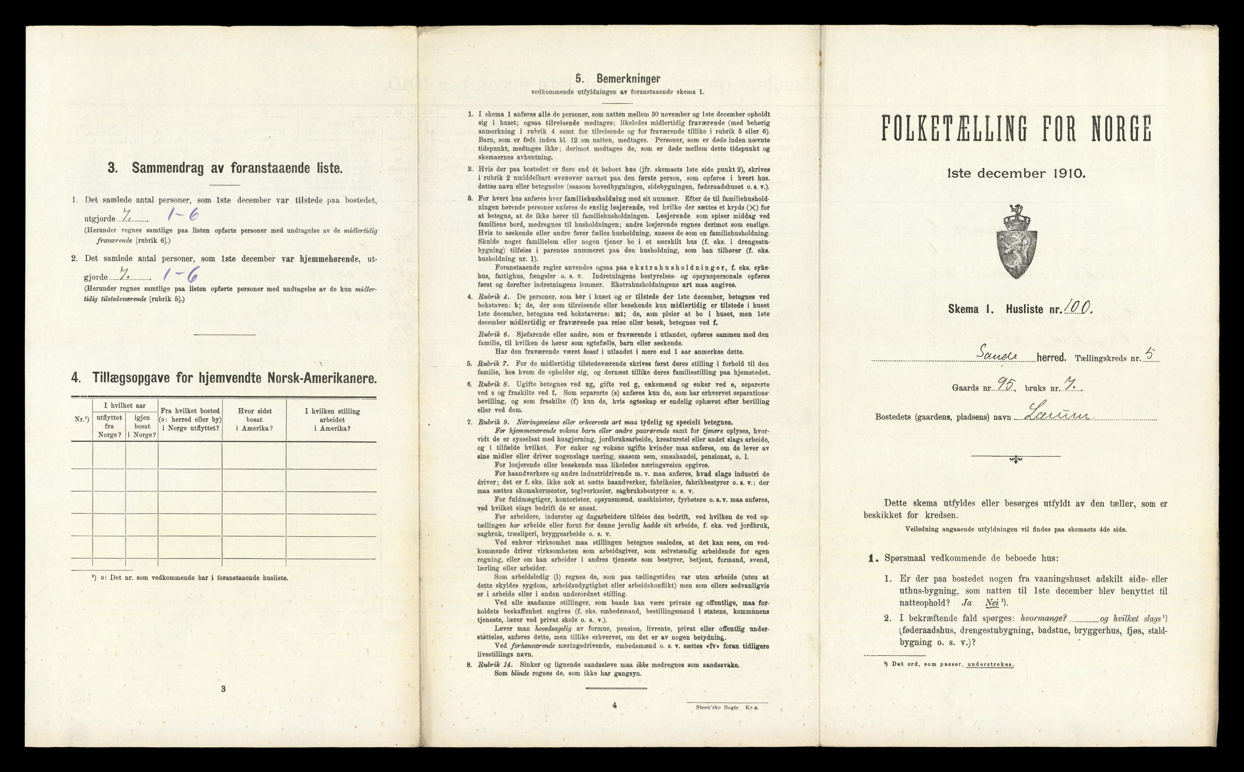 RA, Folketelling 1910 for 0713 Sande herred, 1910, s. 923