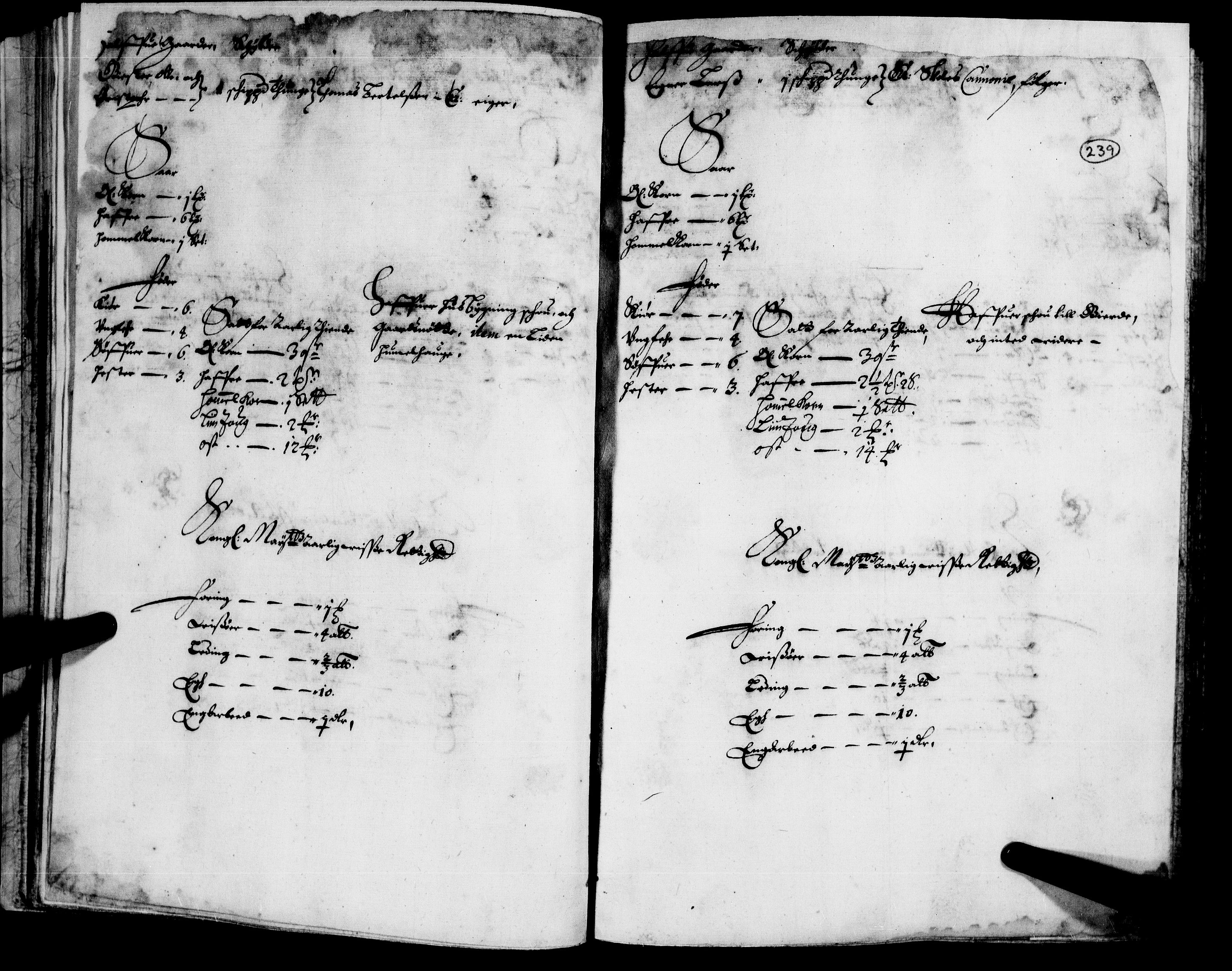 Rentekammeret inntil 1814, Realistisk ordnet avdeling, AV/RA-EA-4070/N/Nb/Nba/L0008: Nedre Romerike fogderi, 2. del, 1666, s. 238b-239a