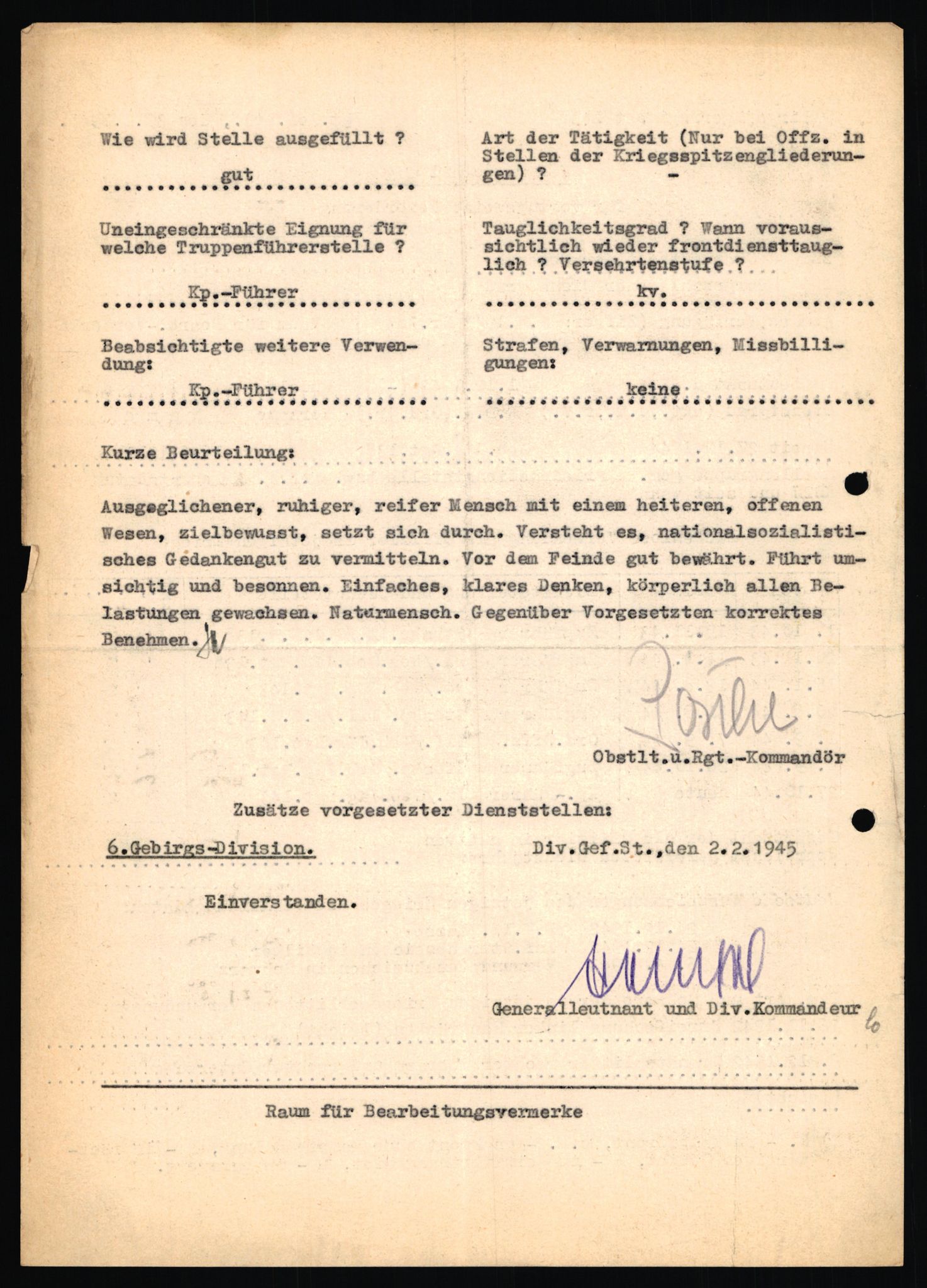 Forsvarets Overkommando. 2 kontor. Arkiv 11.4. Spredte tyske arkivsaker, AV/RA-RAFA-7031/D/Dar/Dara/L0019: Personalbøker og diverse, 1940-1945, s. 515