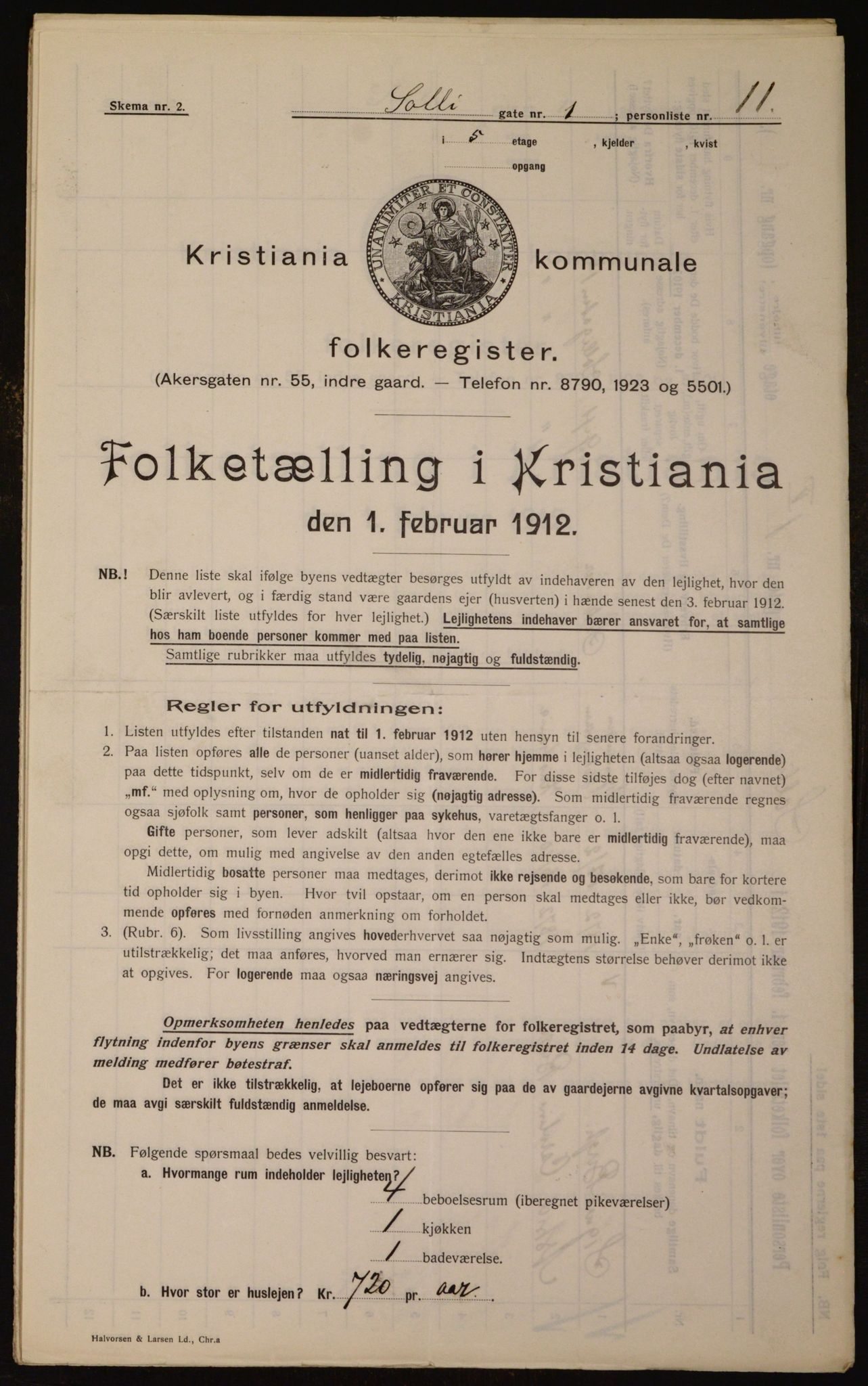 OBA, Kommunal folketelling 1.2.1912 for Kristiania, 1912, s. 99939