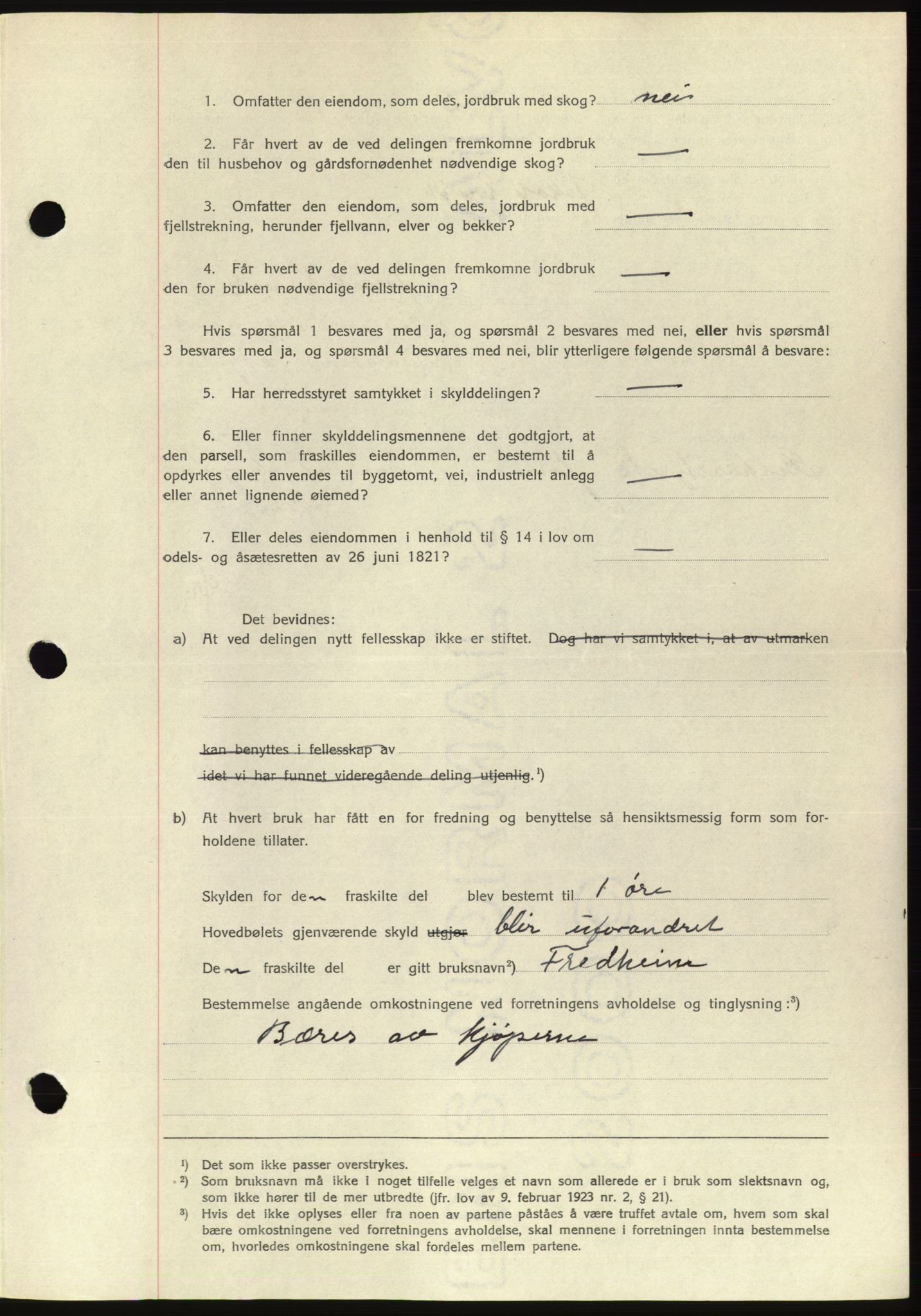 Søre Sunnmøre sorenskriveri, AV/SAT-A-4122/1/2/2C/L0076: Pantebok nr. 2A, 1943-1944, Dagboknr: 1039/1944