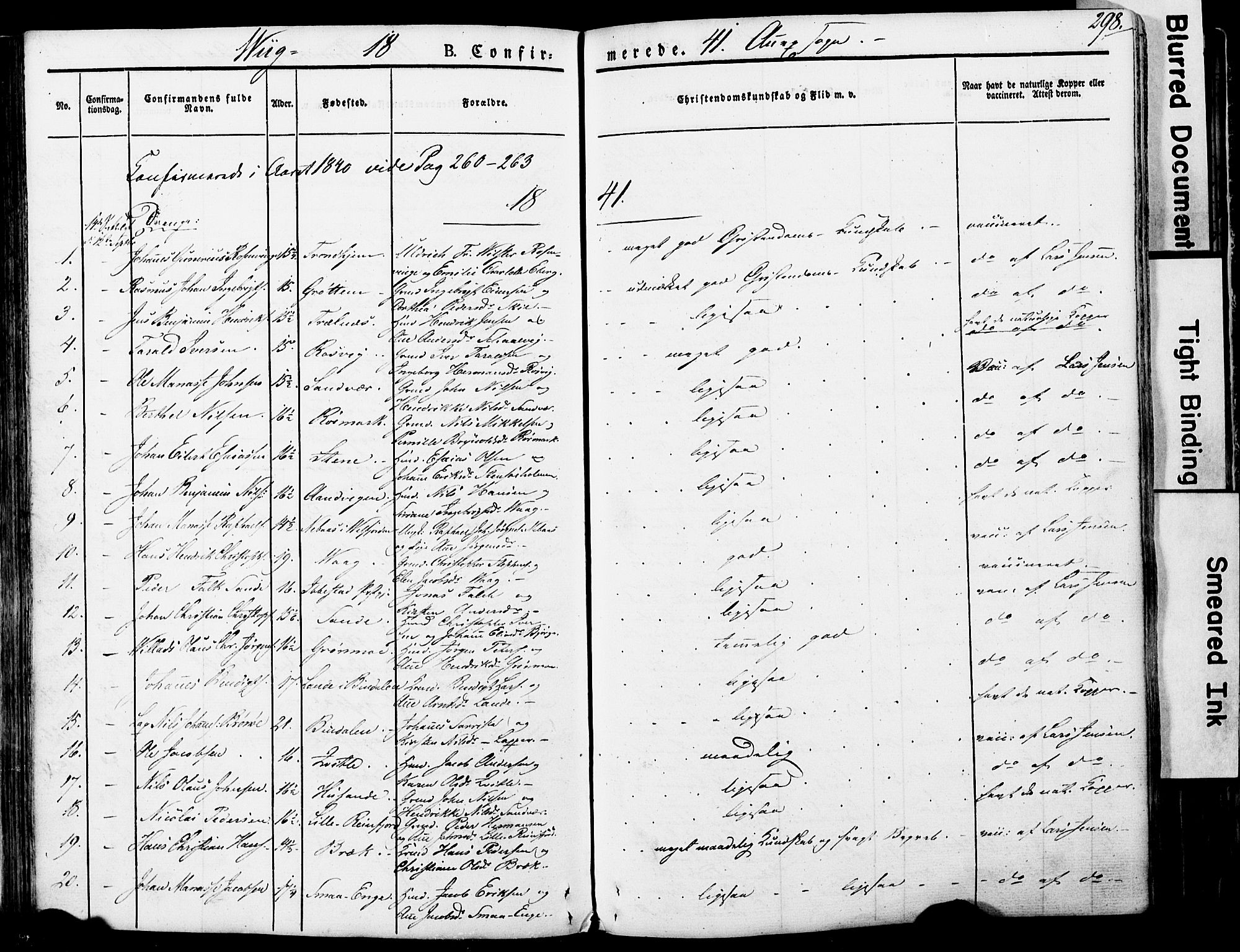 Ministerialprotokoller, klokkerbøker og fødselsregistre - Nordland, AV/SAT-A-1459/812/L0176: Ministerialbok nr. 812A05, 1834-1874, s. 298