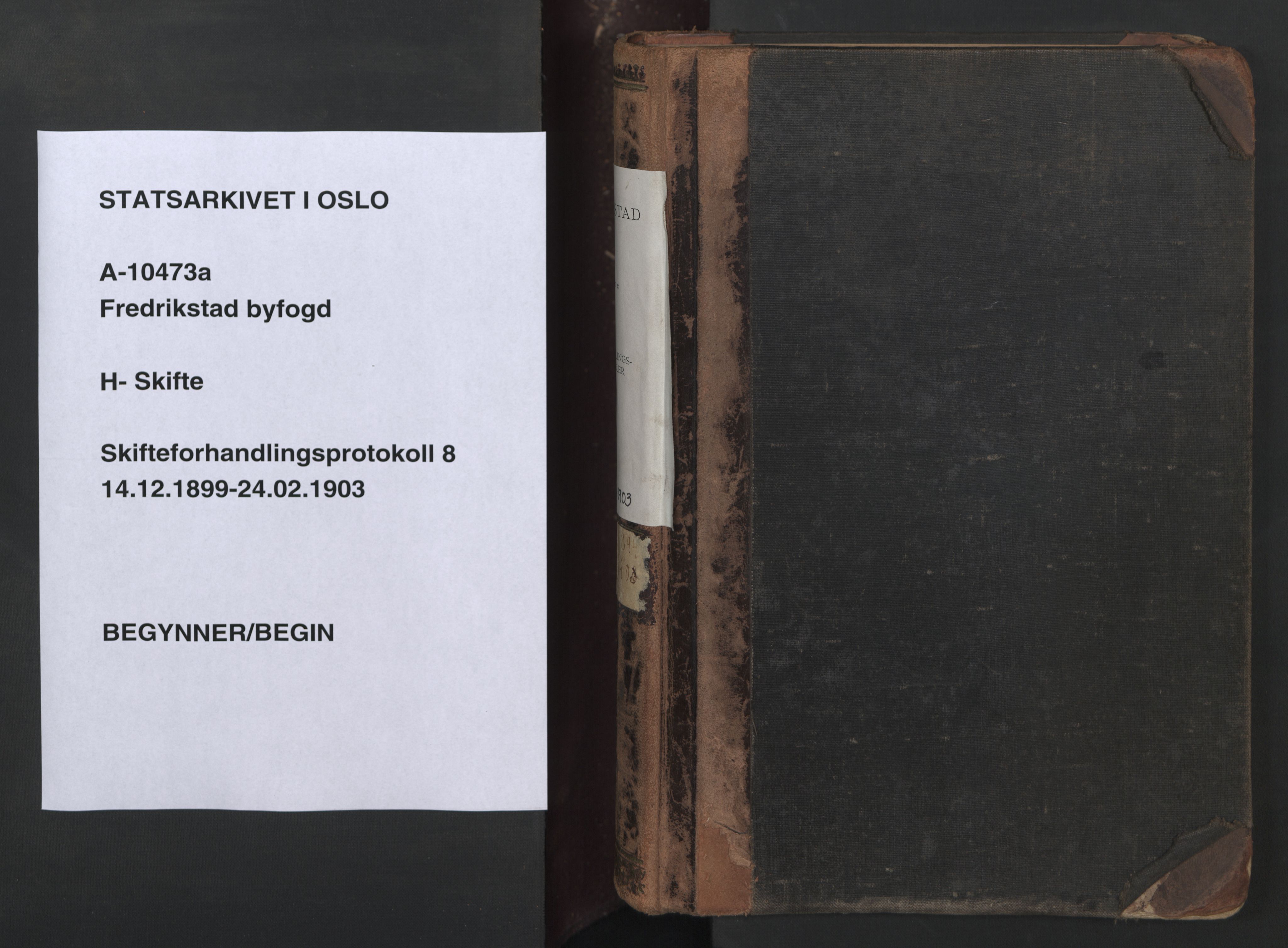 Fredrikstad byfogd, SAO/A-10473a/H/Hd/L0008: Skifteforhandlingsprotokoll, 1899-1903