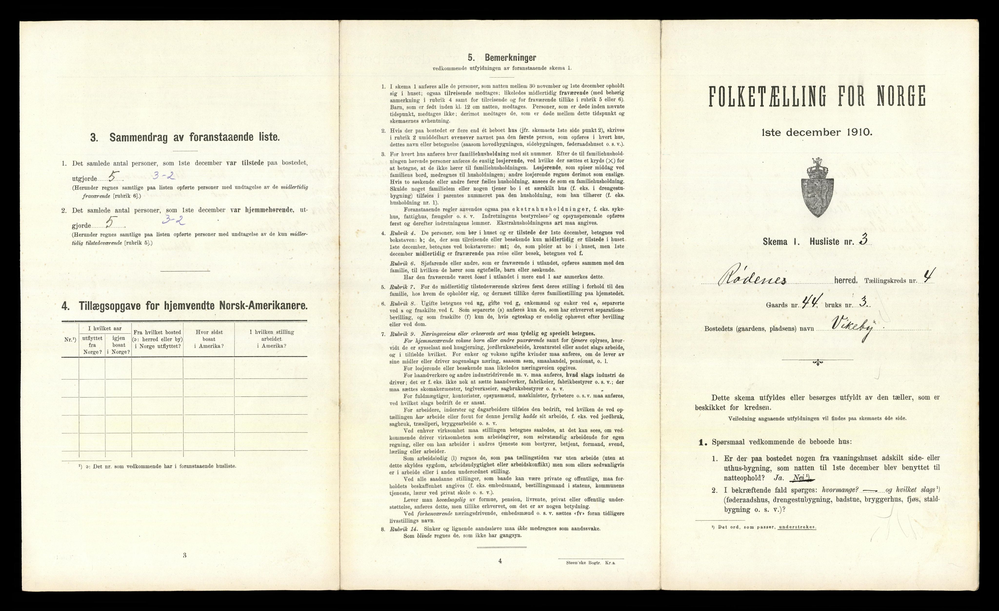 RA, Folketelling 1910 for 0120 Rødenes herred, 1910, s. 383