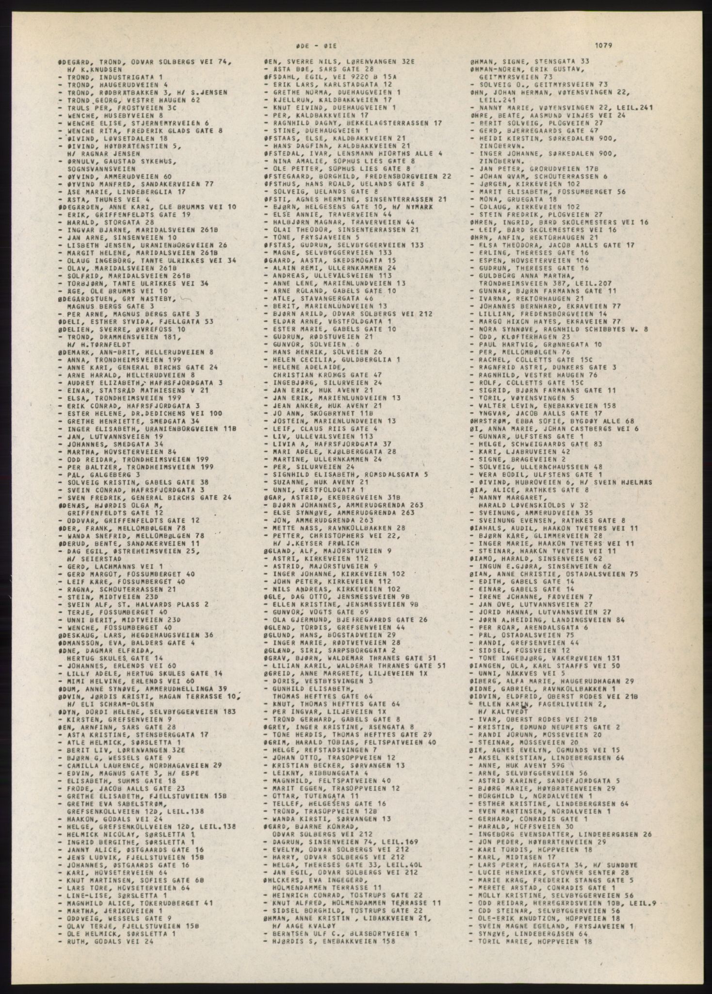 Kristiania/Oslo adressebok, PUBL/-, 1980-1981, s. 1079
