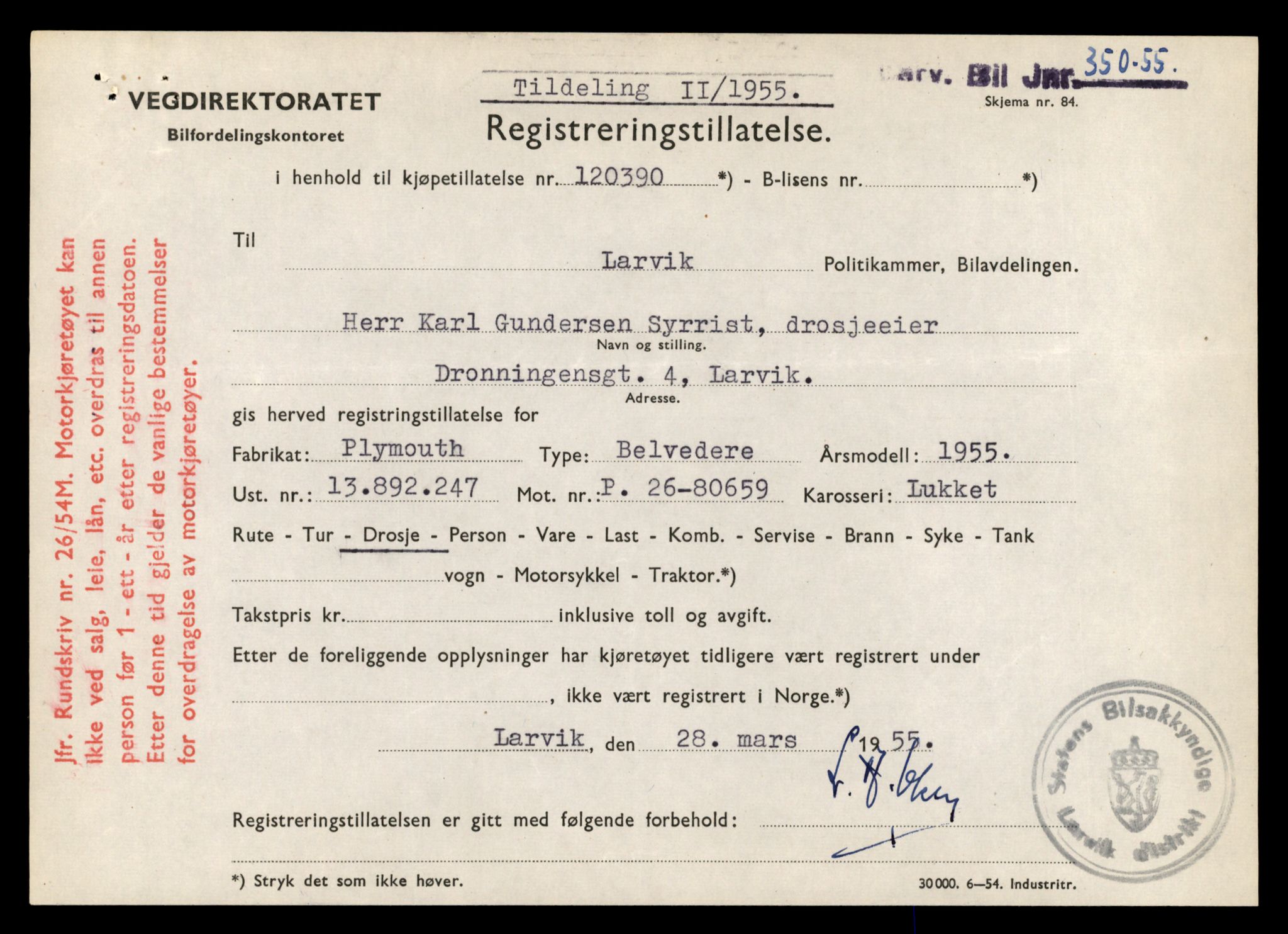 Møre og Romsdal vegkontor - Ålesund trafikkstasjon, AV/SAT-A-4099/F/Fe/L0042: Registreringskort for kjøretøy T 13906 - T 14079, 1927-1998, s. 2497