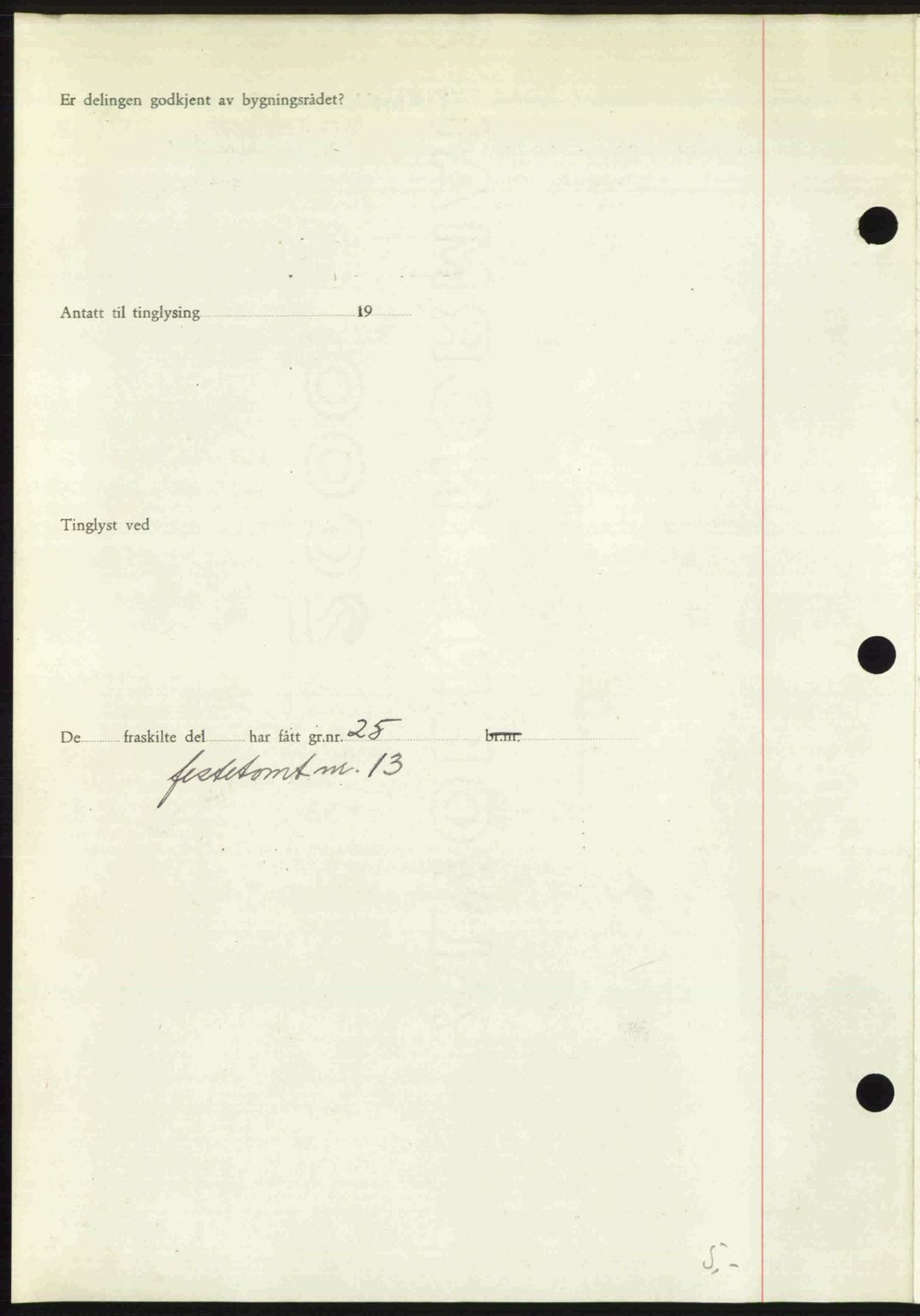 Romsdal sorenskriveri, SAT/A-4149/1/2/2C: Pantebok nr. A24, 1947-1947, Dagboknr: 3107/1947