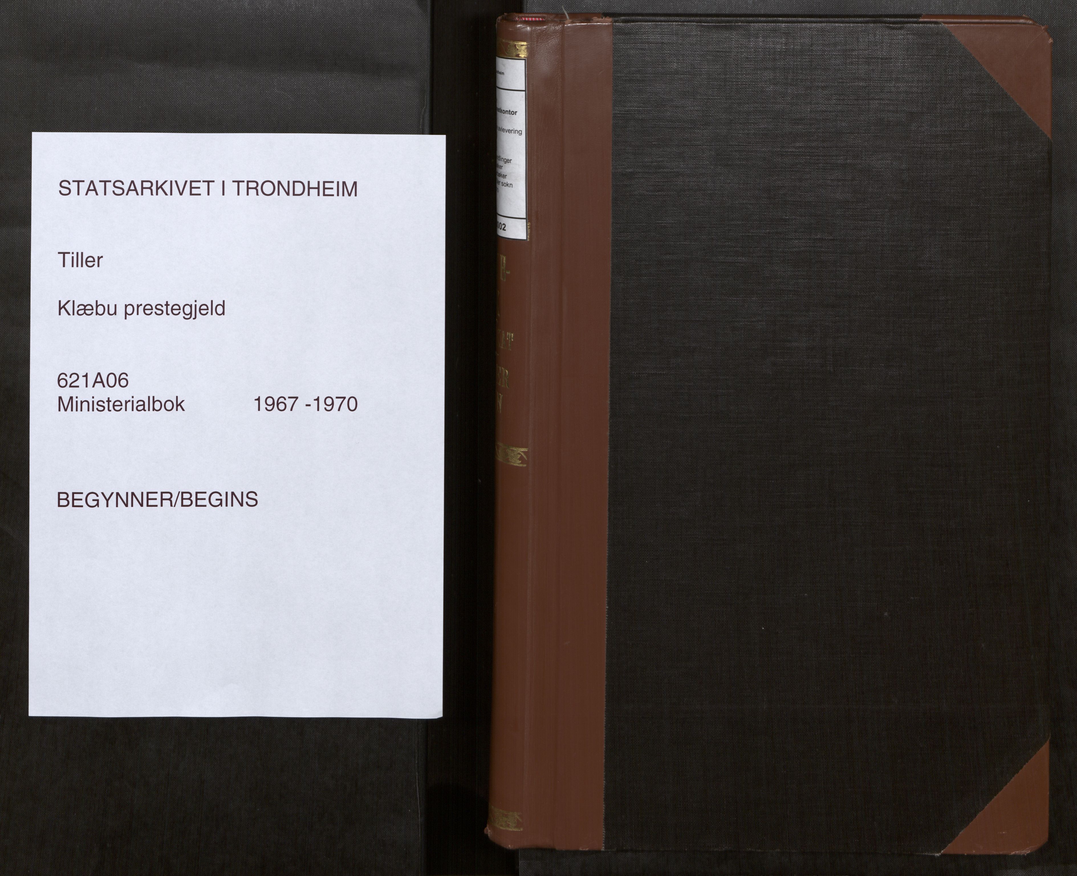 Klæbu sokneprestkontor, SAT/A-1112: Ministerialbok nr. 6, 1967-1970