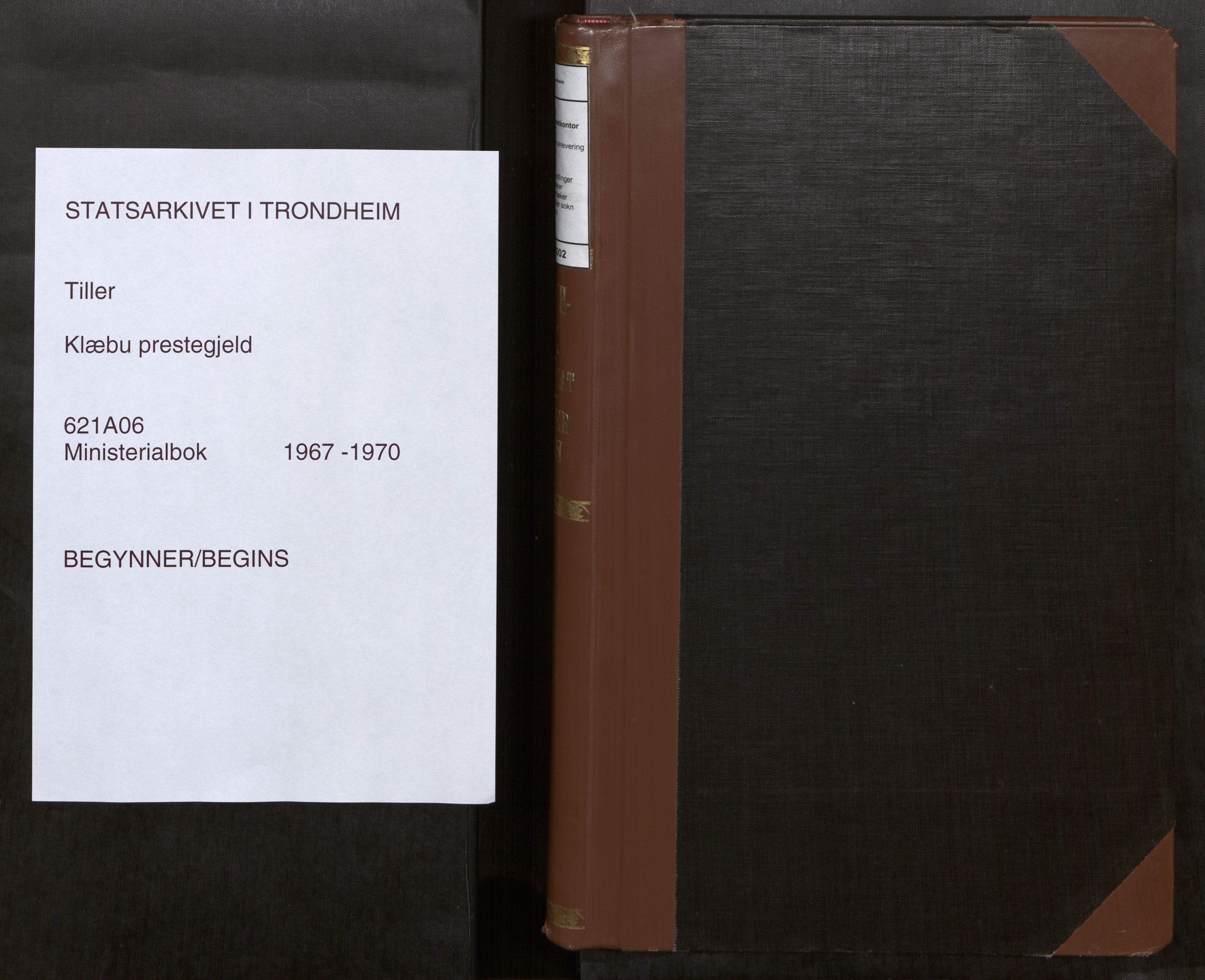 Klæbu sokneprestkontor, AV/SAT-A-1112: Ministerialbok nr. 6, 1967-1970