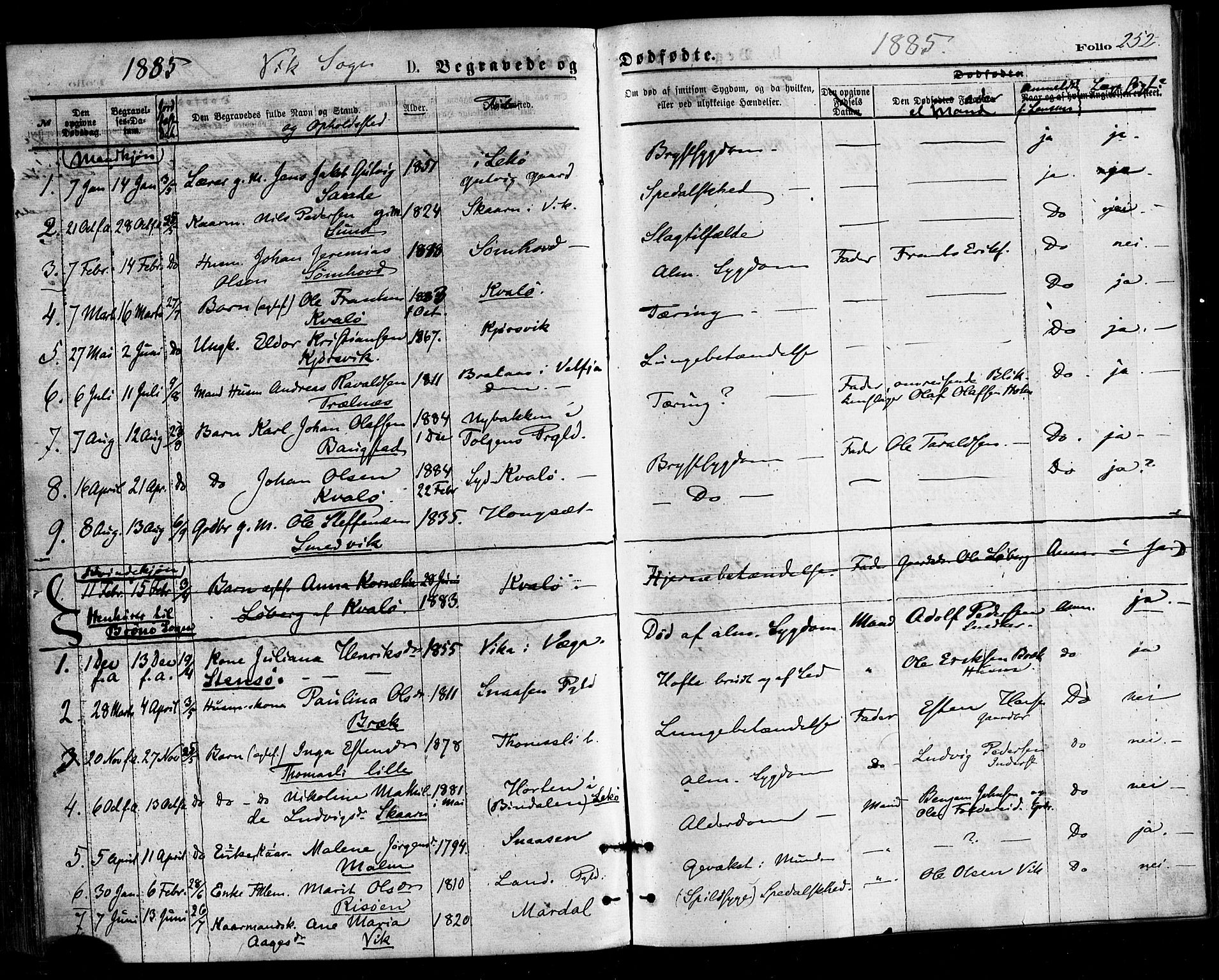 Ministerialprotokoller, klokkerbøker og fødselsregistre - Nordland, AV/SAT-A-1459/812/L0177: Ministerialbok nr. 812A06, 1875-1885, s. 252