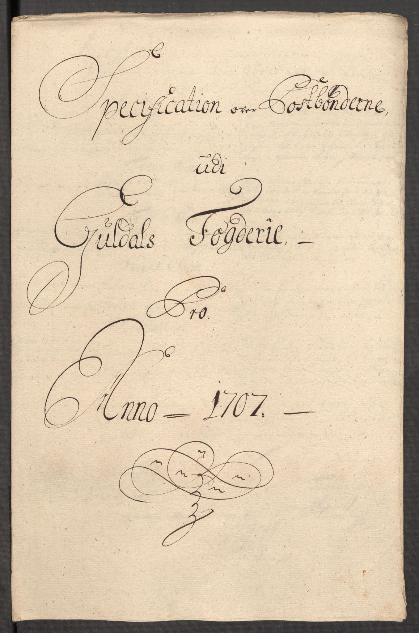 Rentekammeret inntil 1814, Reviderte regnskaper, Fogderegnskap, AV/RA-EA-4092/R60/L3957: Fogderegnskap Orkdal og Gauldal, 1707, s. 364