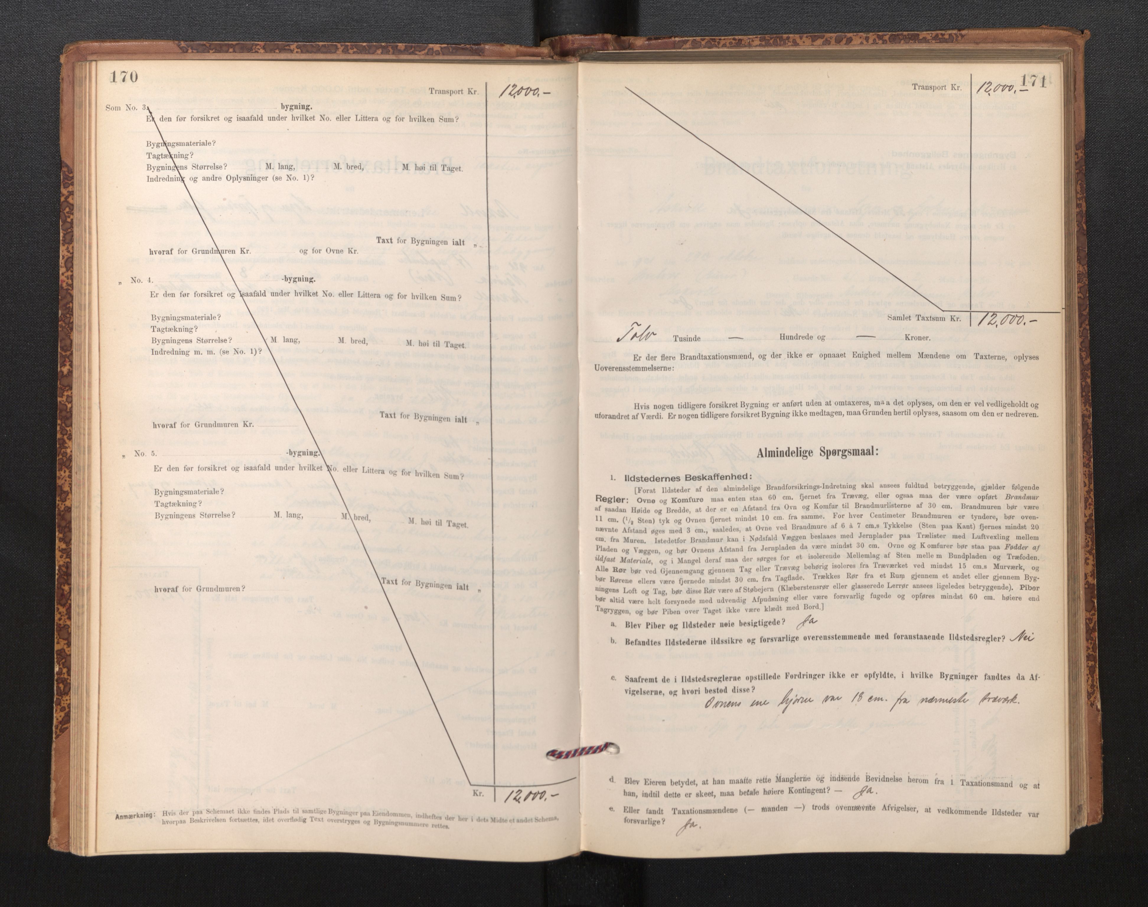 Lensmannen i Askvoll, AV/SAB-A-26301/0012/L0004: Branntakstprotokoll, skjematakst og liste over branntakstmenn, 1895-1932, s. 170-171