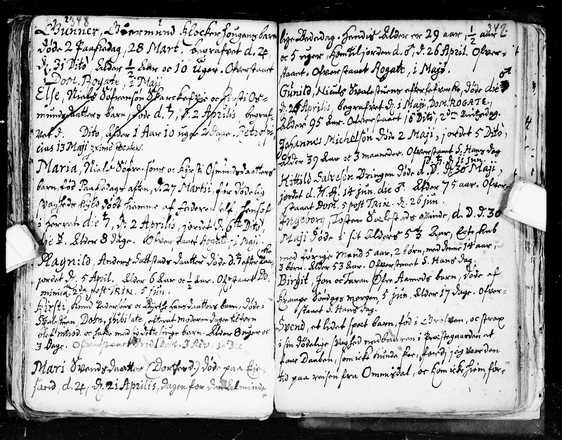 Seljord kirkebøker, SAKO/A-20/F/Fa/L0002: Ministerialbok nr. I 2, 1689-1713, s. 348-349