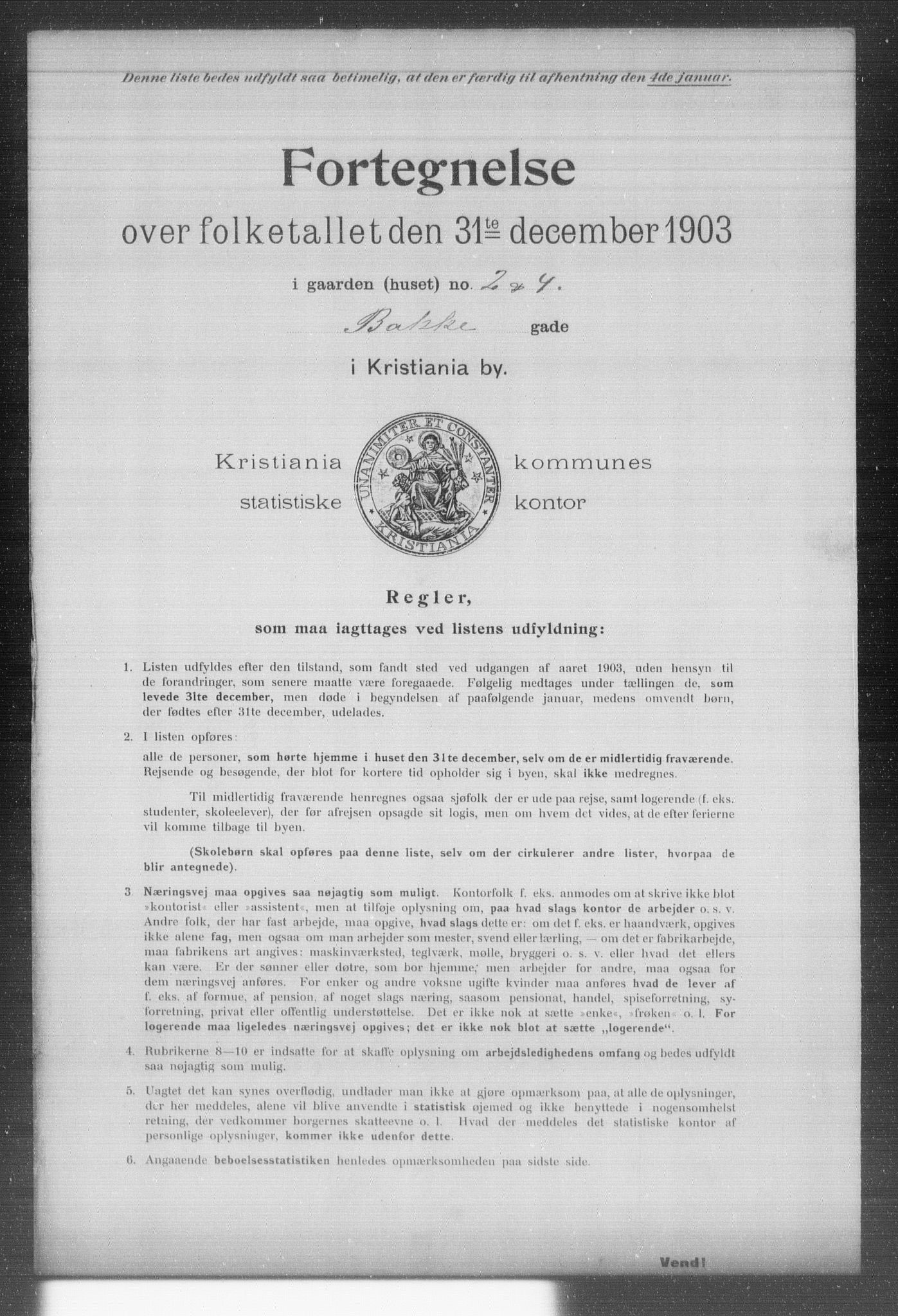 OBA, Kommunal folketelling 31.12.1903 for Kristiania kjøpstad, 1903, s. 659