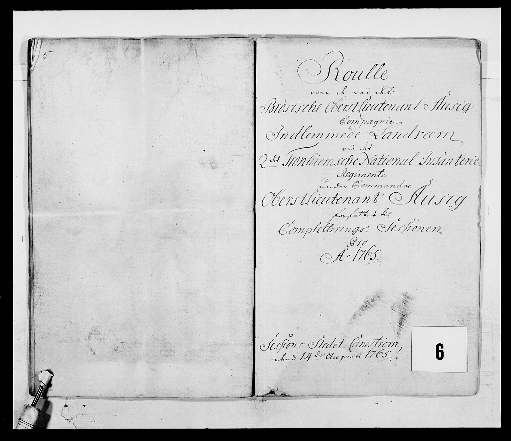 Kommanderende general (KG I) med Det norske krigsdirektorium, AV/RA-EA-5419/E/Ea/L0513: 2. Trondheimske regiment, 1765-1767, s. 117