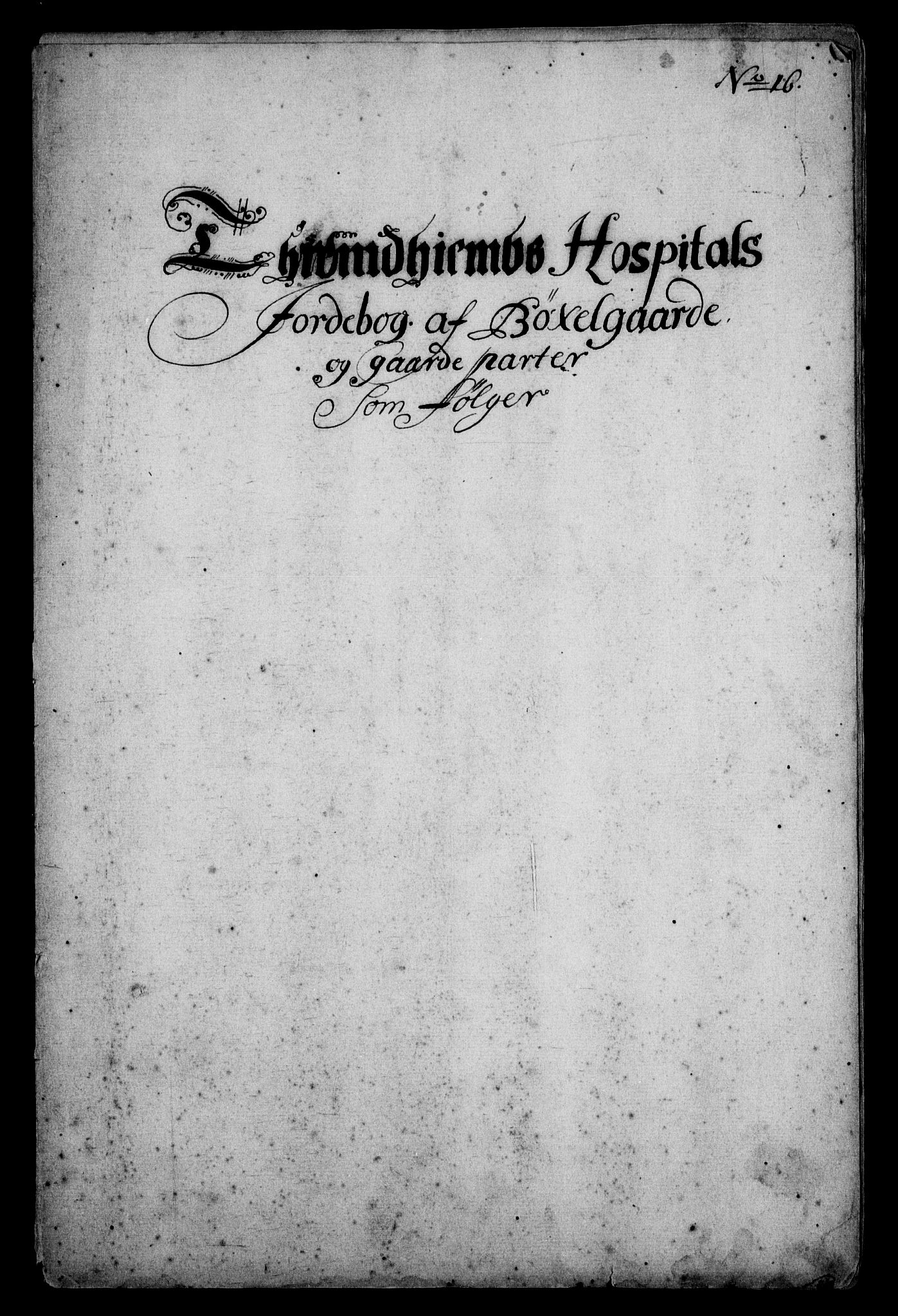 Rentekammeret inntil 1814, Realistisk ordnet avdeling, RA/EA-4070/Fc/Fca/L0004/0005: [Ca IV]  Trondheim stift / Trondheim hospitals jordebok, 1689