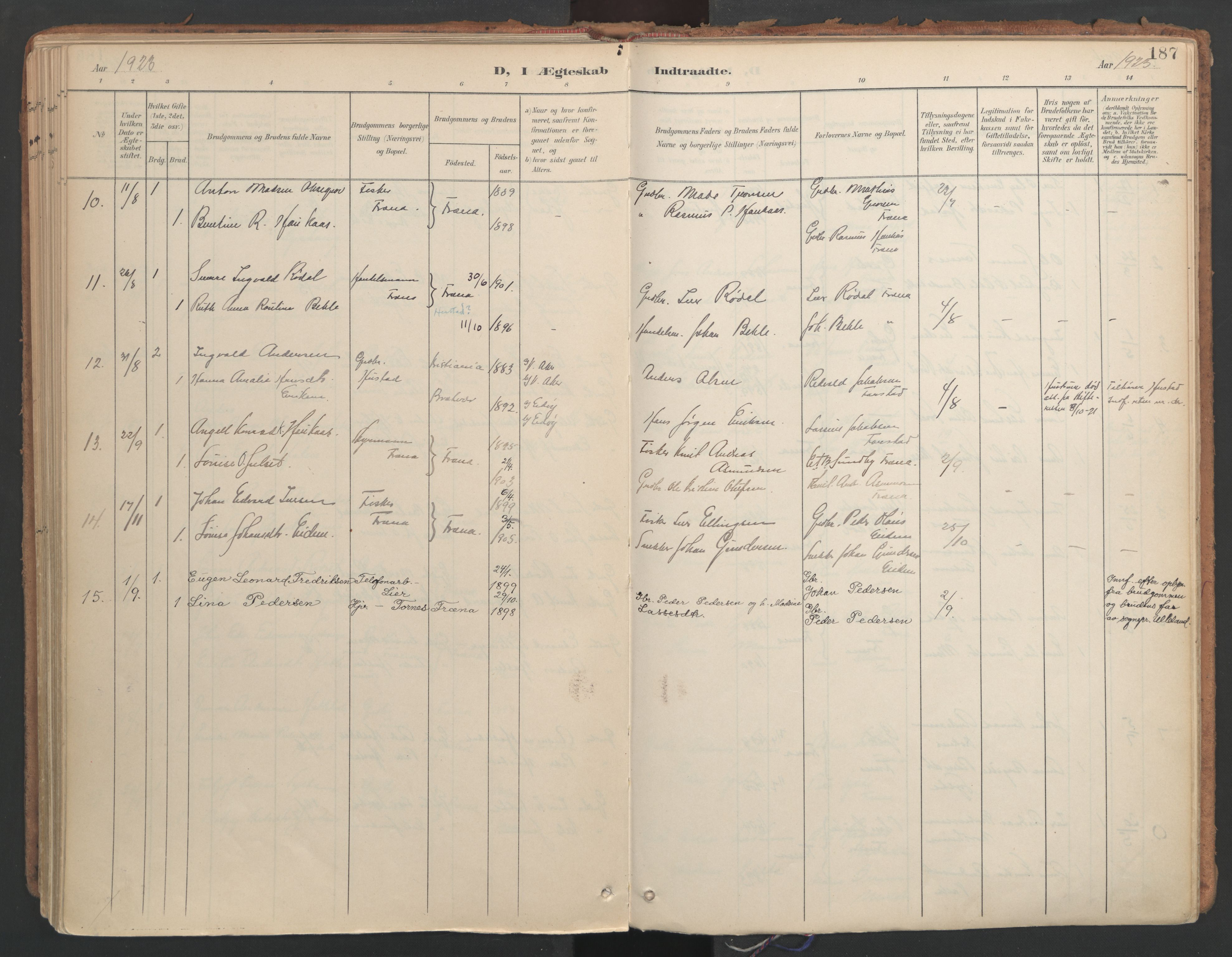 Ministerialprotokoller, klokkerbøker og fødselsregistre - Møre og Romsdal, AV/SAT-A-1454/564/L0741: Ministerialbok nr. 564A02, 1900-1976, s. 187