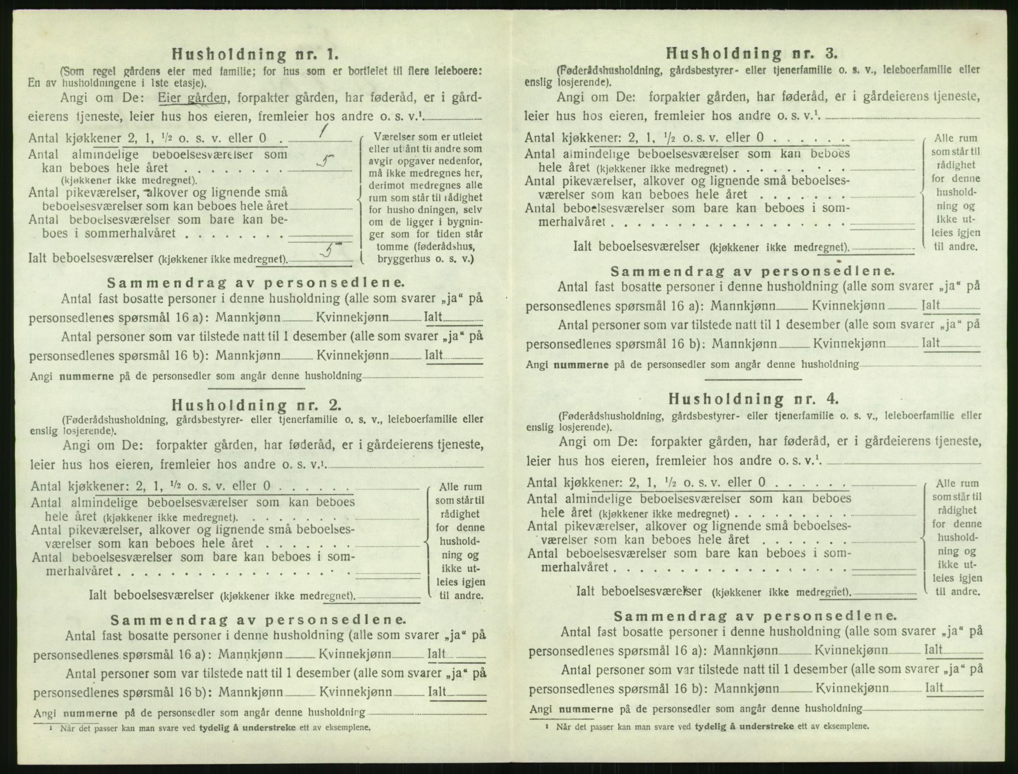 SAK, Folketelling 1920 for 0914 Holt herred, 1920, s. 897