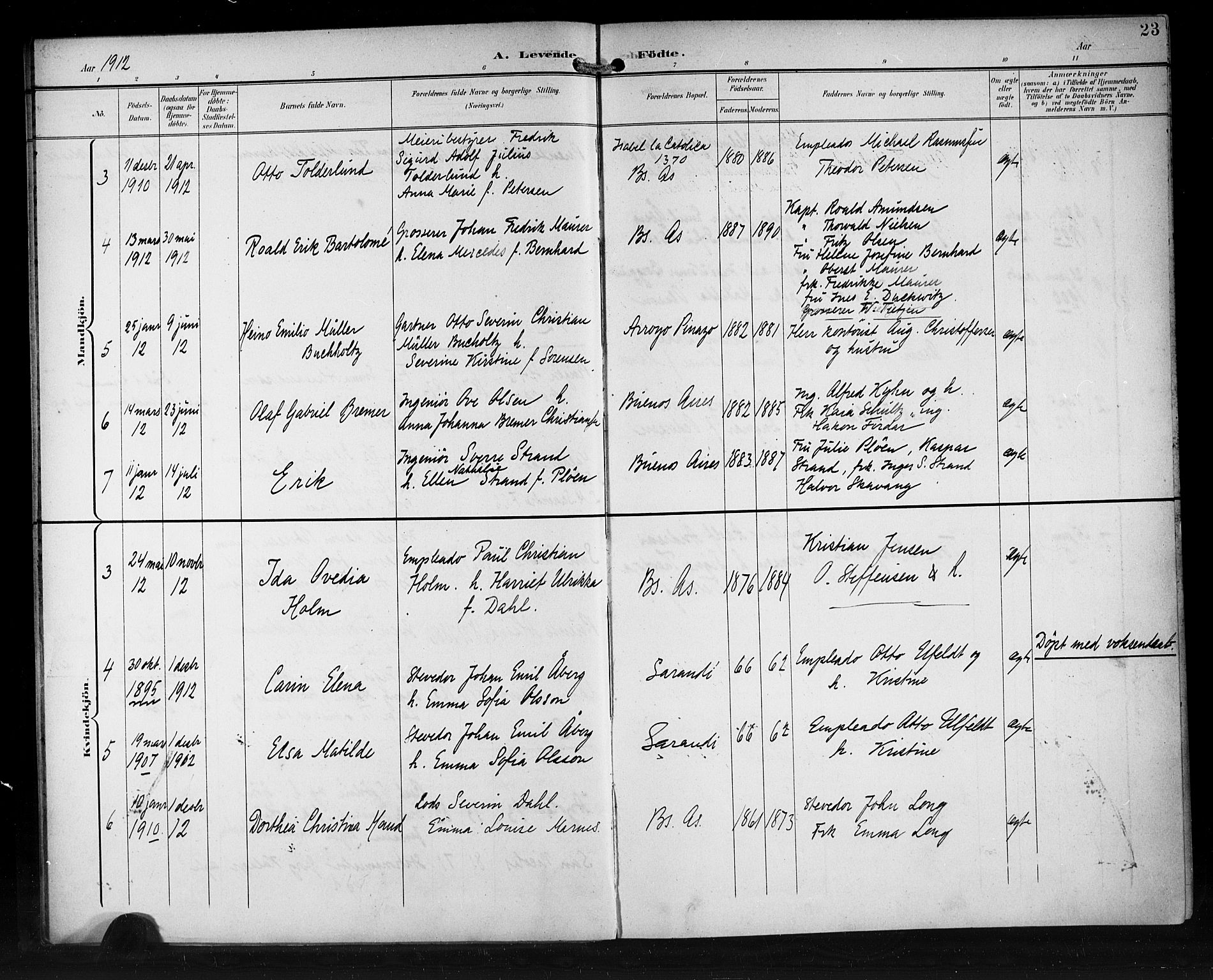 Den norske sjømannsmisjon i utlandet/Syd-Amerika (Buenos Aires m.fl.), AV/SAB-SAB/PA-0118/H/Ha/L0002: Ministerialbok nr. A 2, 1899-1919, s. 23