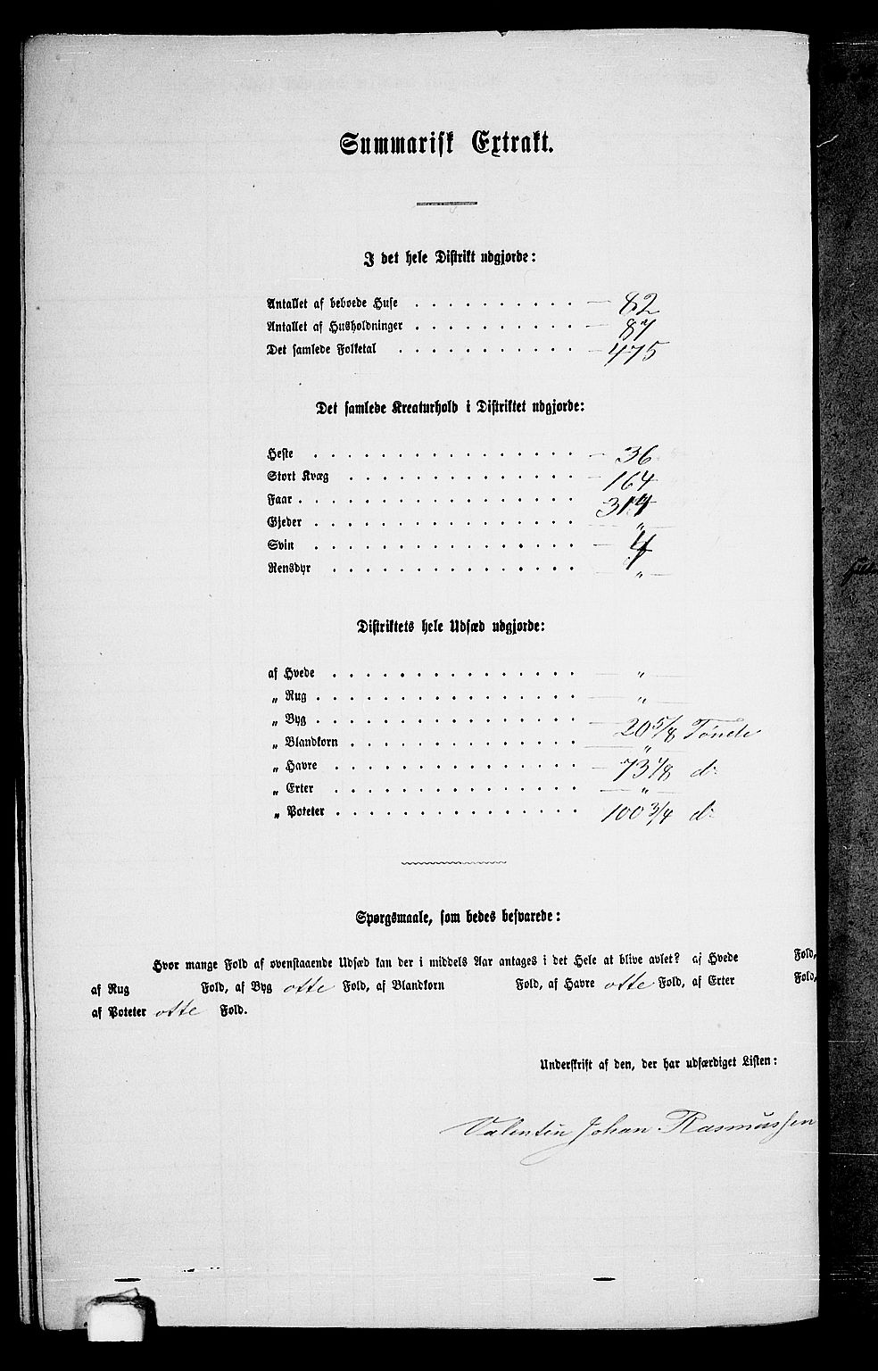 RA, Folketelling 1865 for 1150P Skudenes prestegjeld, 1865, s. 184