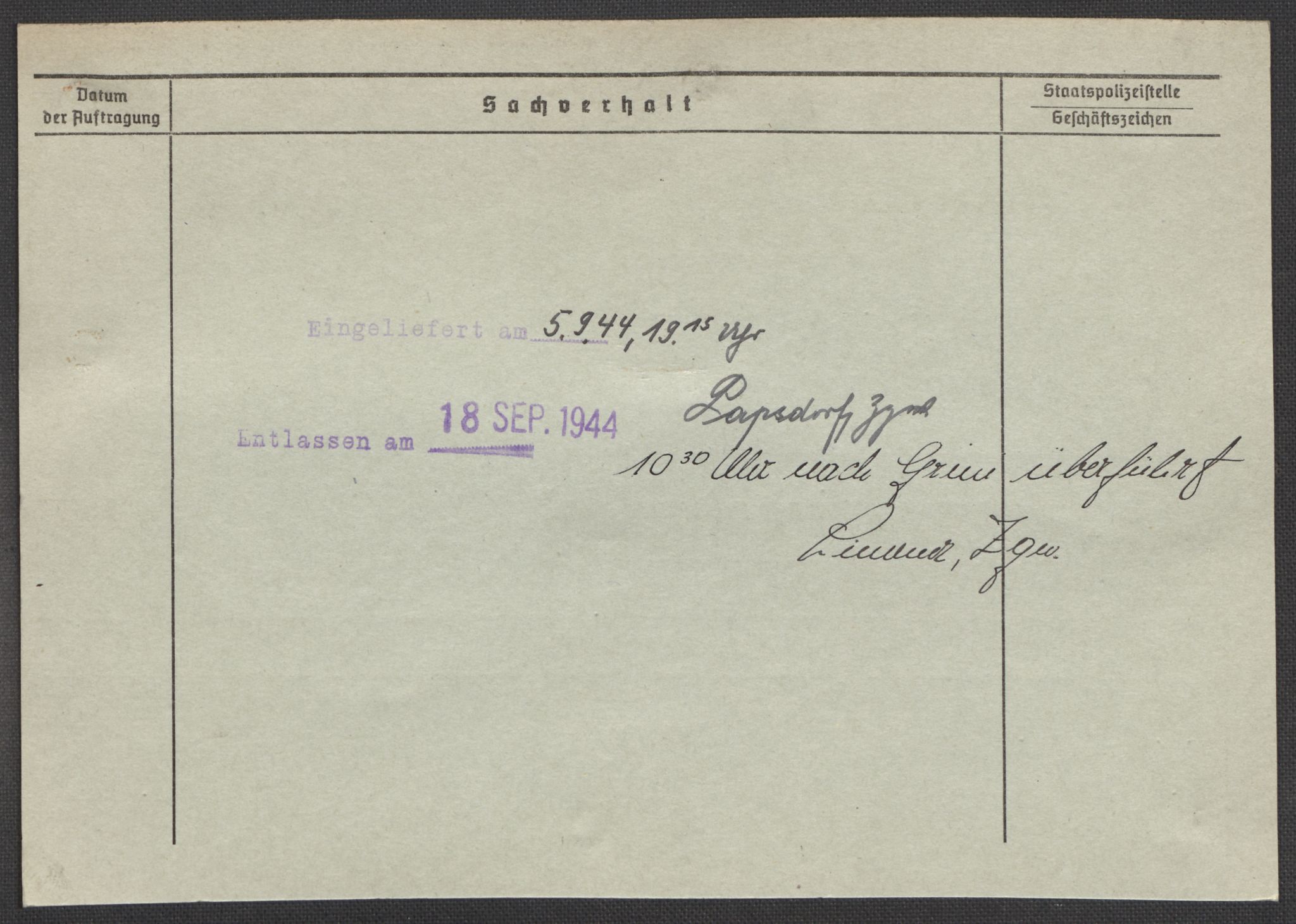 Befehlshaber der Sicherheitspolizei und des SD, AV/RA-RAFA-5969/E/Ea/Eaa/L0009: Register over norske fanger i Møllergata 19: Ru-Sy, 1940-1945, s. 11