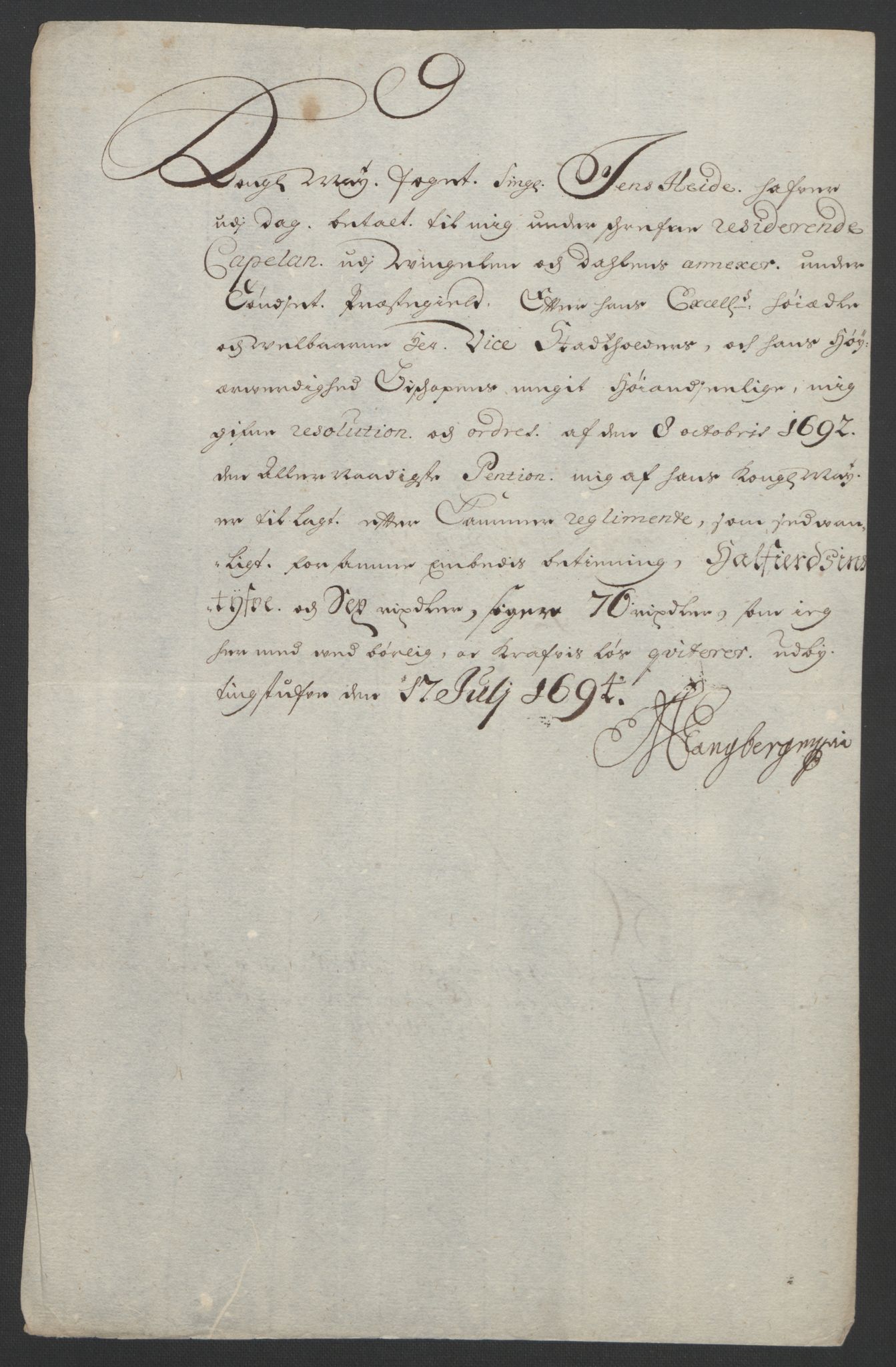 Rentekammeret inntil 1814, Reviderte regnskaper, Fogderegnskap, AV/RA-EA-4092/R13/L0832: Fogderegnskap Solør, Odal og Østerdal, 1694, s. 367