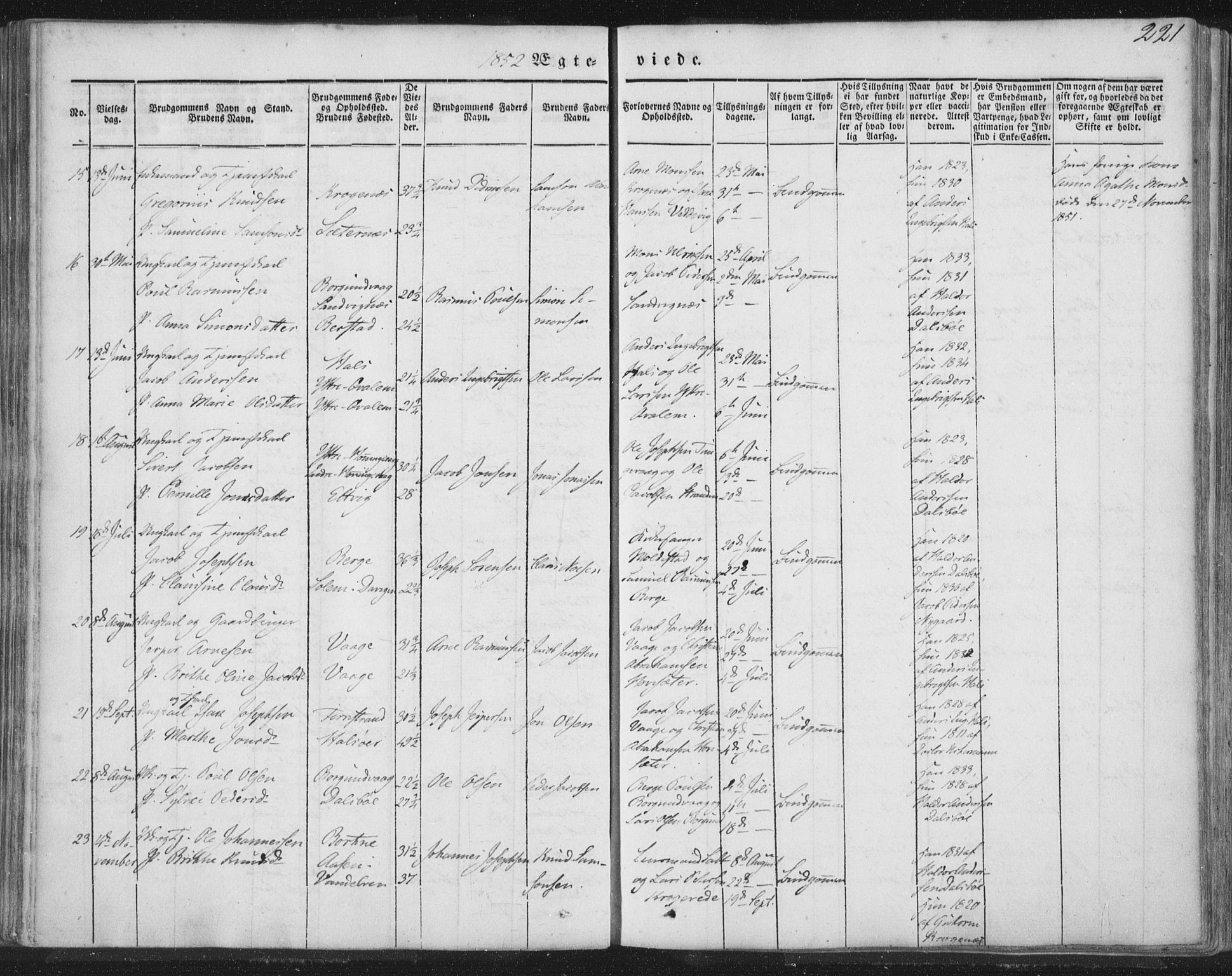 Selje sokneprestembete, AV/SAB-A-99938/H/Ha/Haa/Haaa: Ministerialbok nr. A 10, 1844-1858, s. 221