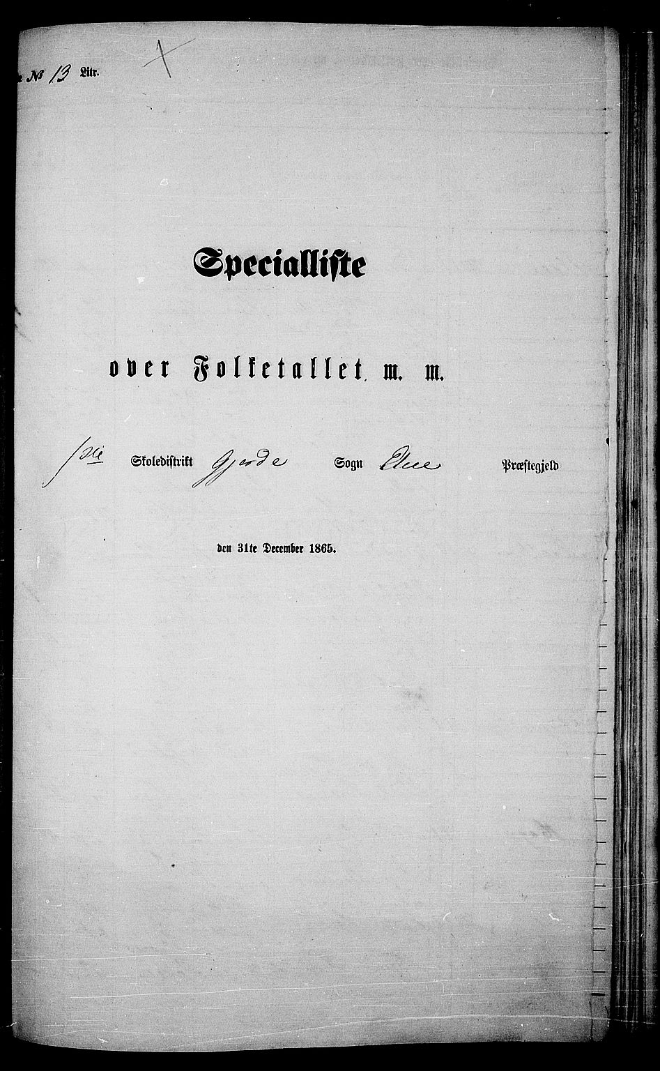 RA, Folketelling 1865 for 1211P Etne prestegjeld, 1865, s. 146