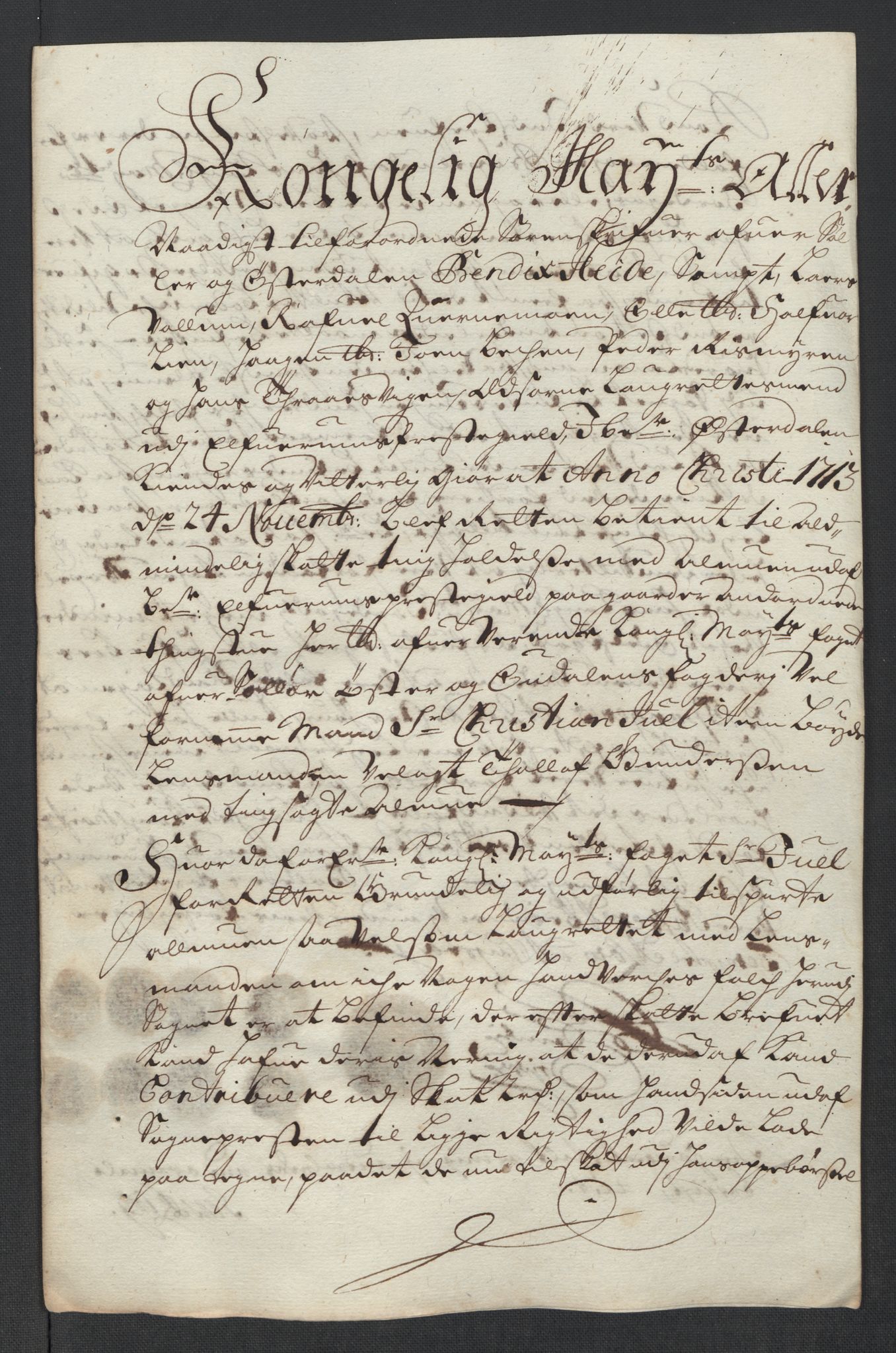 Rentekammeret inntil 1814, Reviderte regnskaper, Fogderegnskap, AV/RA-EA-4092/R13/L0850: Fogderegnskap Solør, Odal og Østerdal, 1713, s. 171