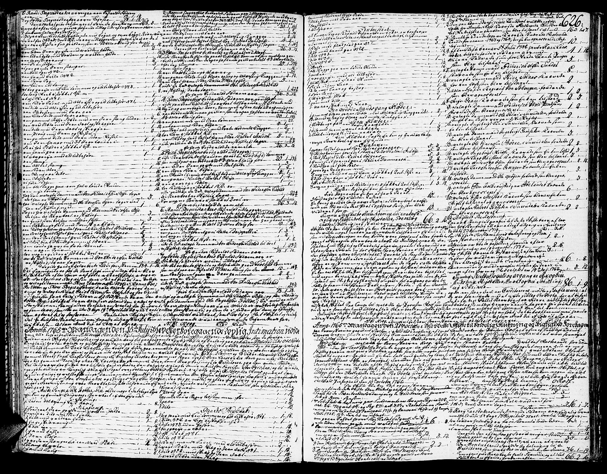 Orkdal sorenskriveri, SAT/A-4169/1/3/3Aa/L0006: Skifteprotokoller, 1756-1766, s. 625b-626a