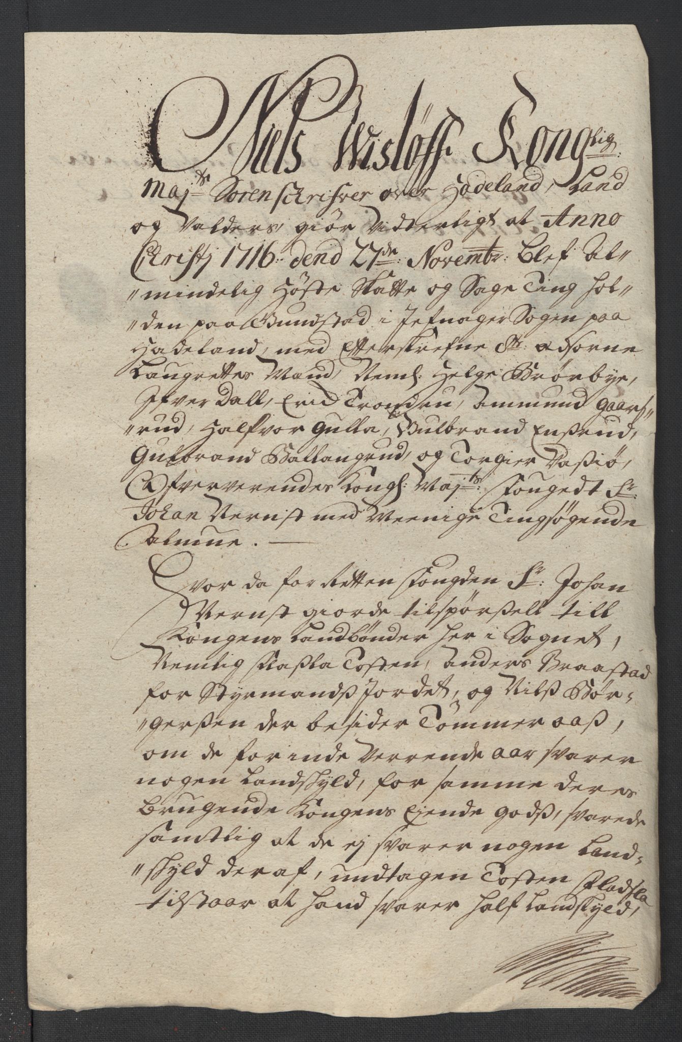 Rentekammeret inntil 1814, Reviderte regnskaper, Fogderegnskap, RA/EA-4092/R18/L1315: Fogderegnskap Hadeland, Toten og Valdres, 1716, s. 405