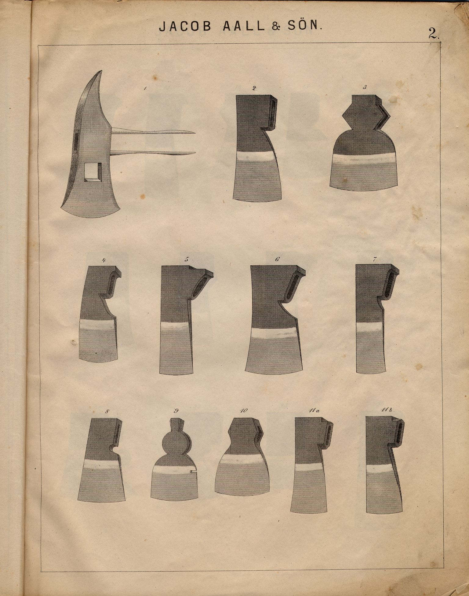 Næs Jernverksmuseets samling av historiske ovnskataloger, NESJ/NJM-006/01/L0023: Jacob Aall & Søn Næs & Egeland Jernverk, 1873