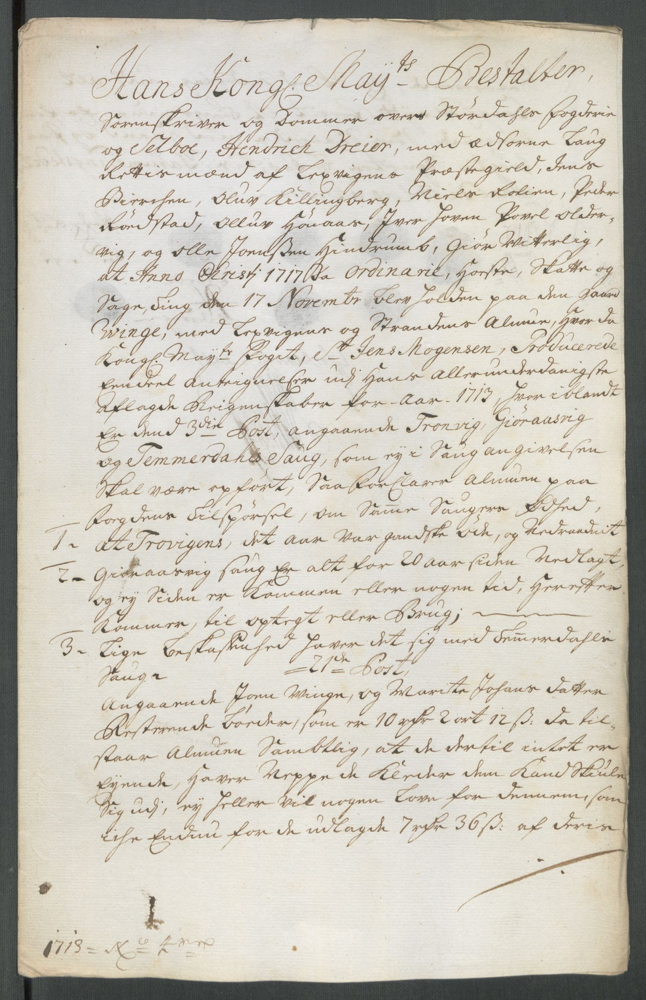 Rentekammeret inntil 1814, Reviderte regnskaper, Fogderegnskap, AV/RA-EA-4092/R62/L4203: Fogderegnskap Stjørdal og Verdal, 1713, s. 342